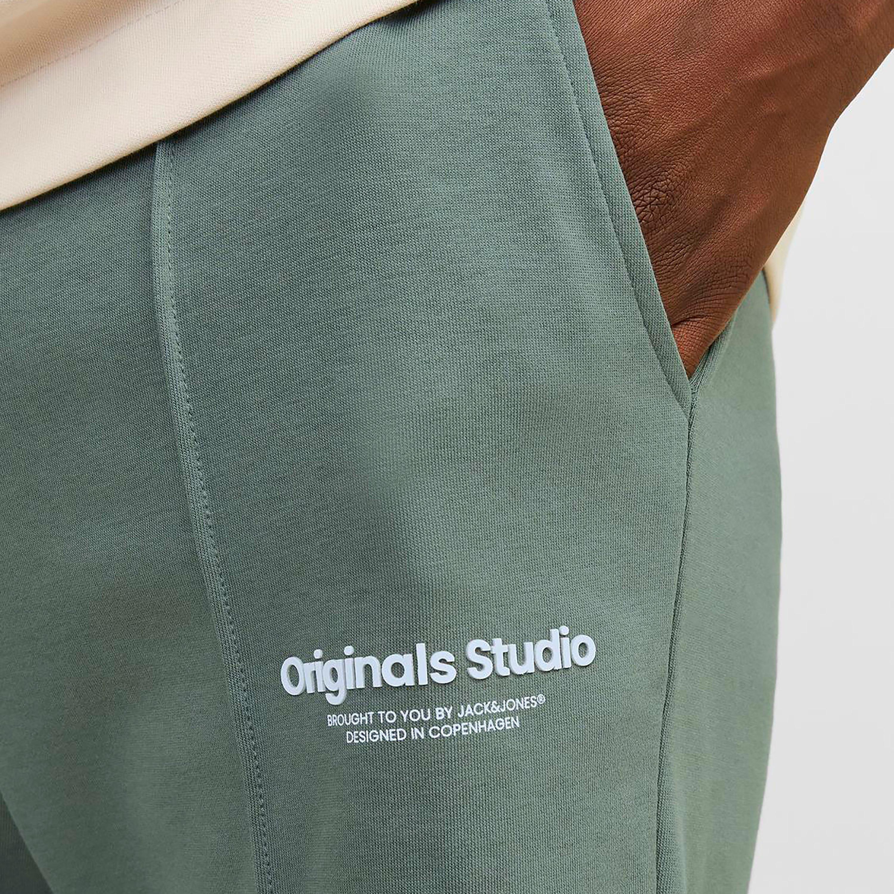 Jack & Jones Plain Mid-Rise Drawstring Waistband Shorts-men-clothing-bottoms-shorts-image-11