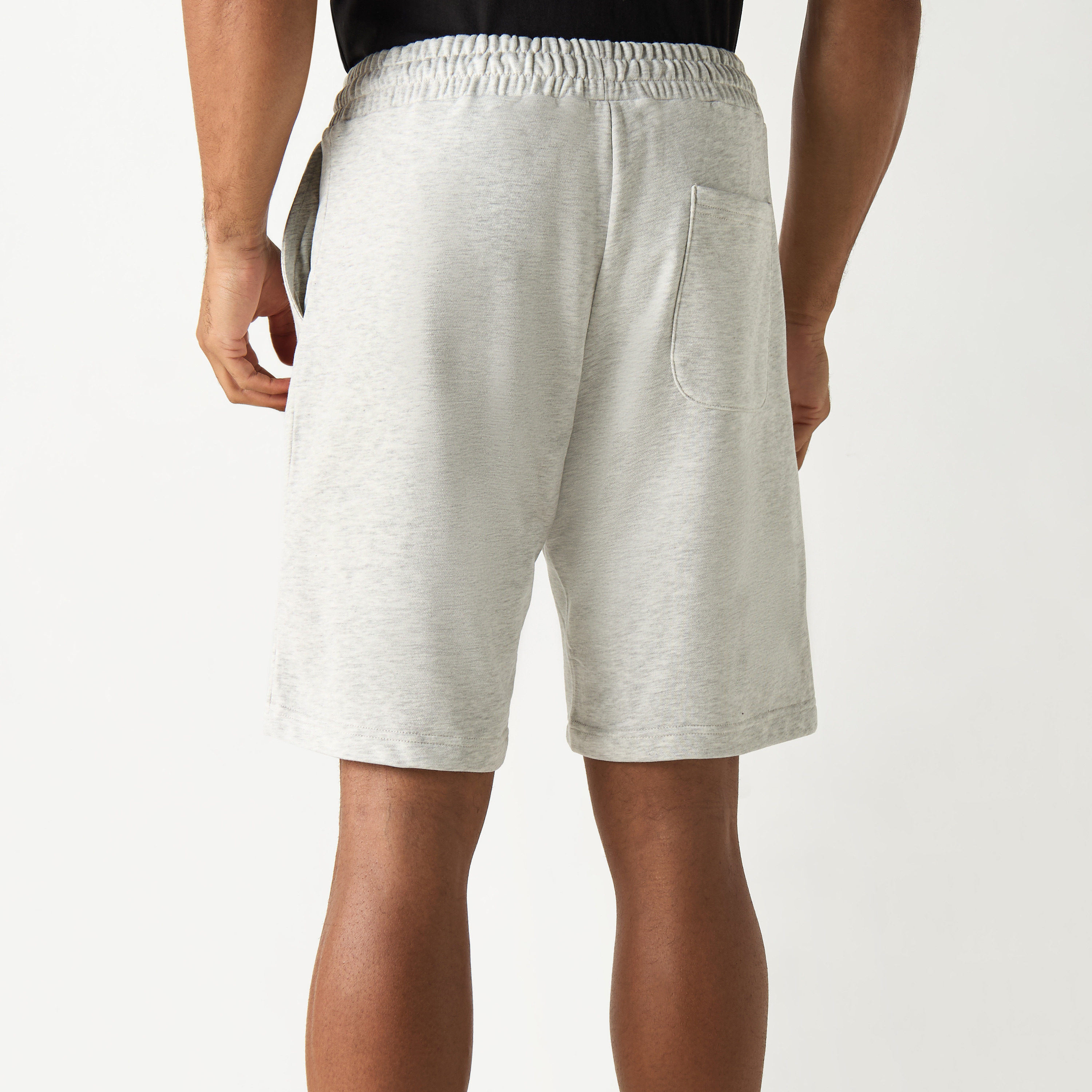 Jack & Jones Plain Mid-Rise Drawstring Waistband Shorts-men-clothing-bottoms-shorts-image-15