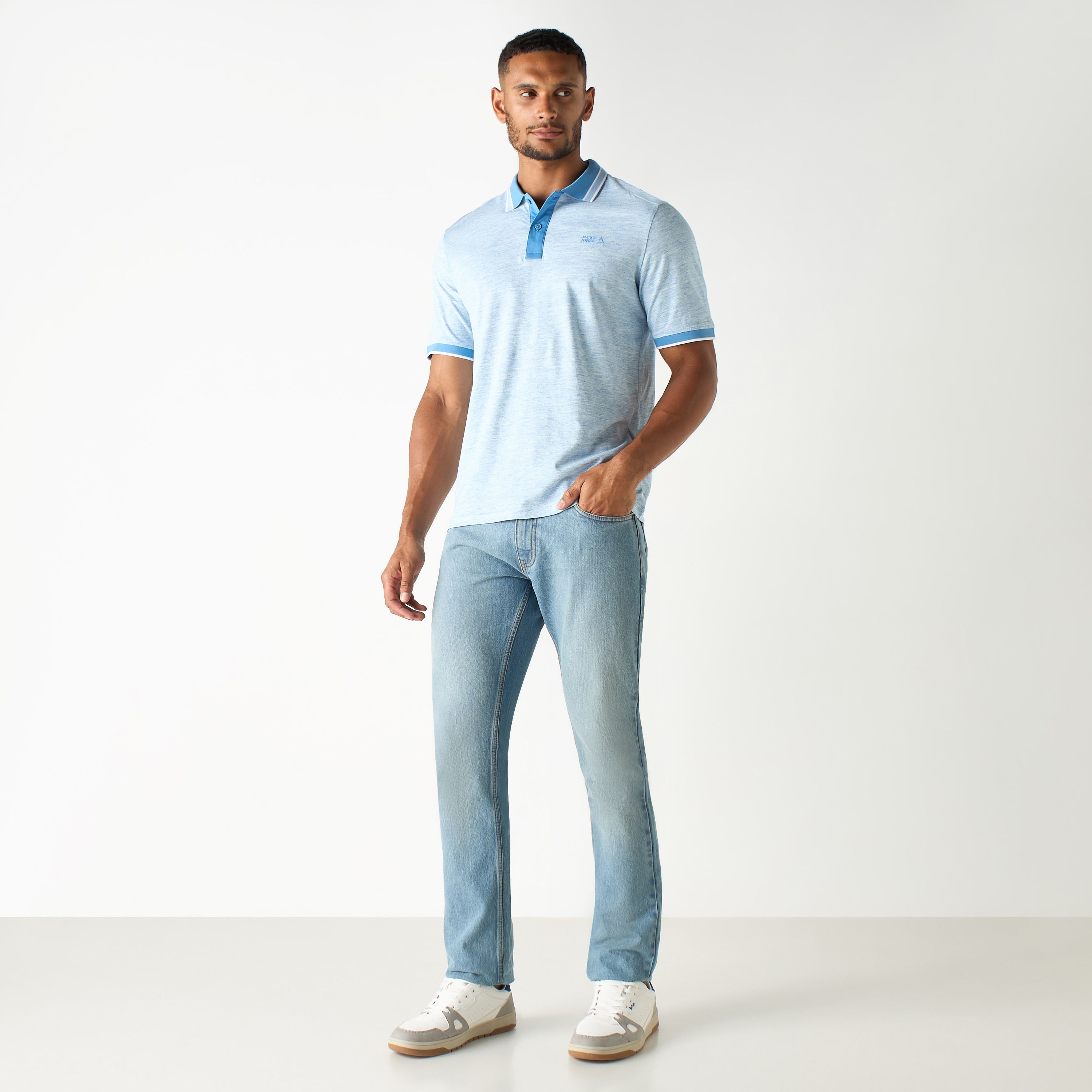 Jack & Jones Plain Collared Short Sleeves Polo T-Shirt-men-clothing-tshirtsandpolos-polos-image-6