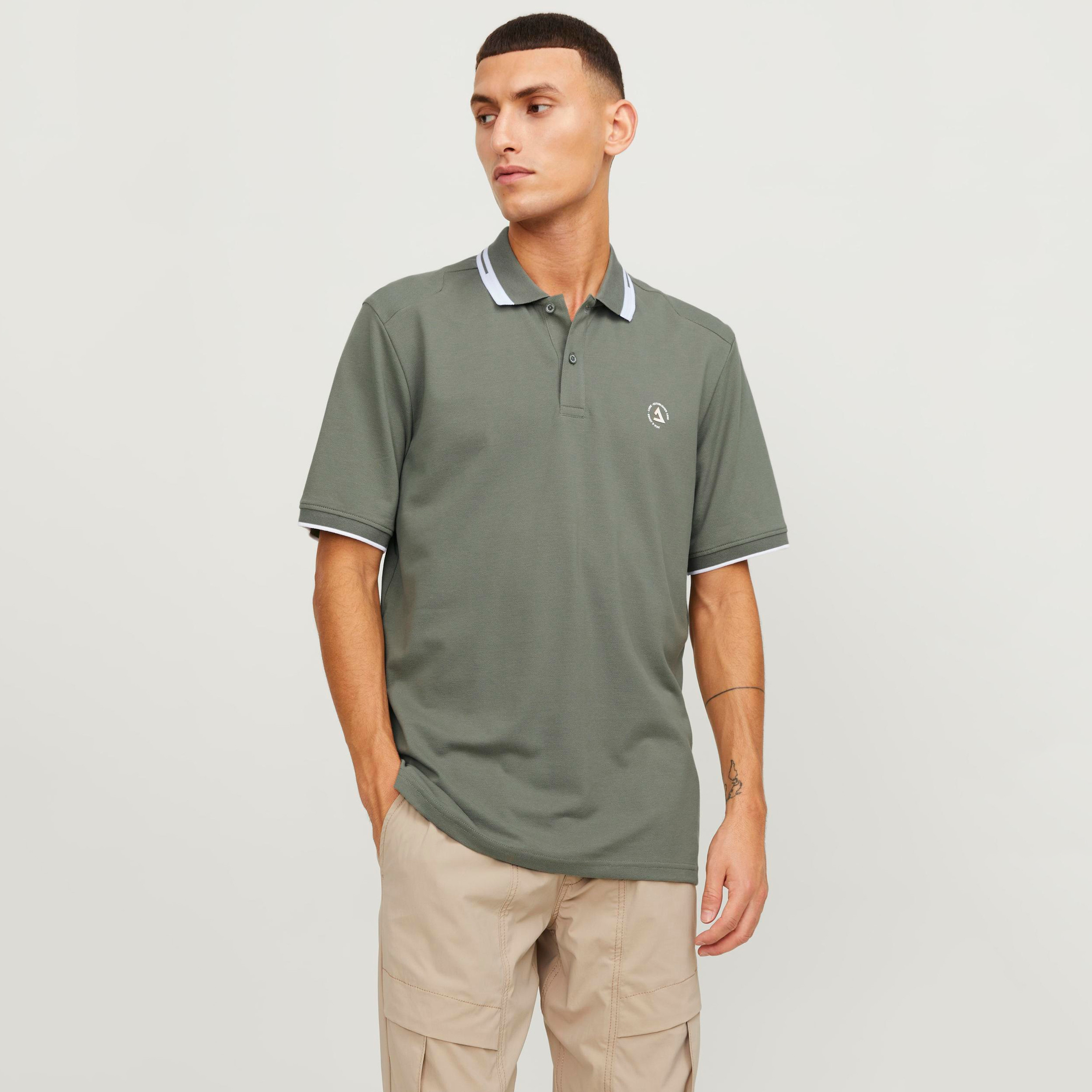 Jack & Jones Plain Collared Short Sleeves Polo T-Shirt-men-clothing-tshirtsandpolos-polos-image-1