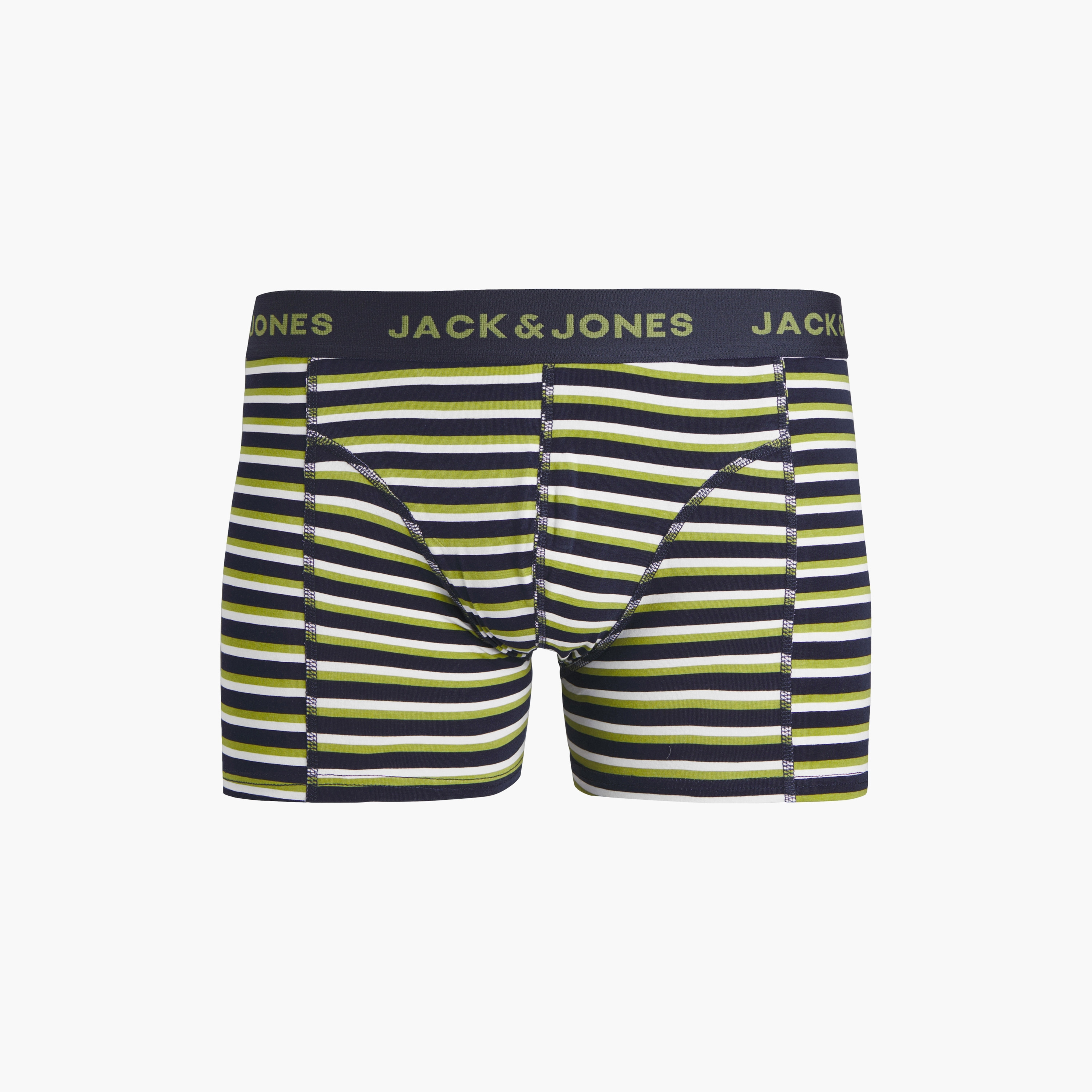 Jack & Jones Pack of 3 Multicolour Branding Elasticated Trunks-men-clothing-innerwear-underwear-image-2