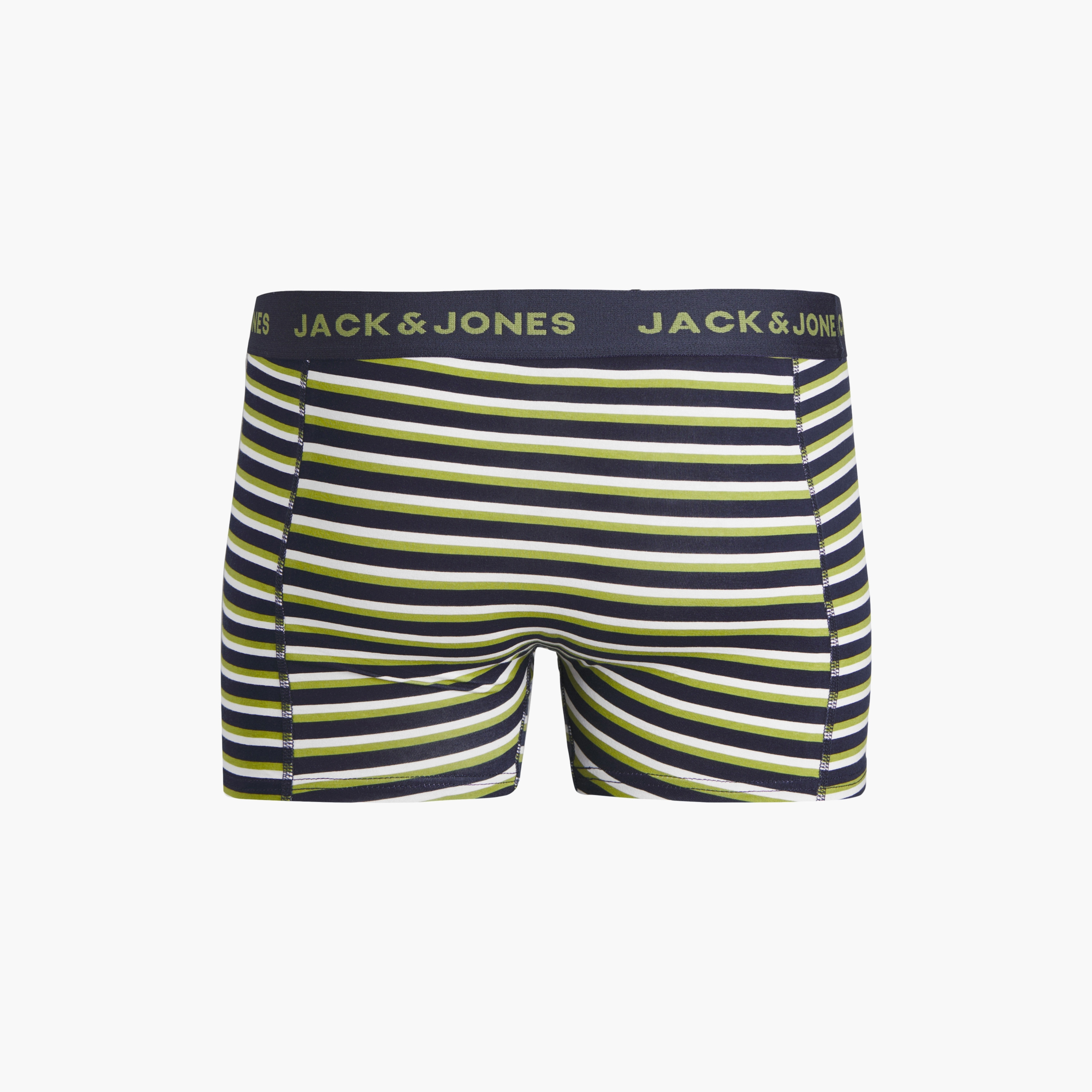 Jack & Jones Pack of 3 Multicolour Branding Elasticated Trunks-men-clothing-innerwear-underwear-image-4