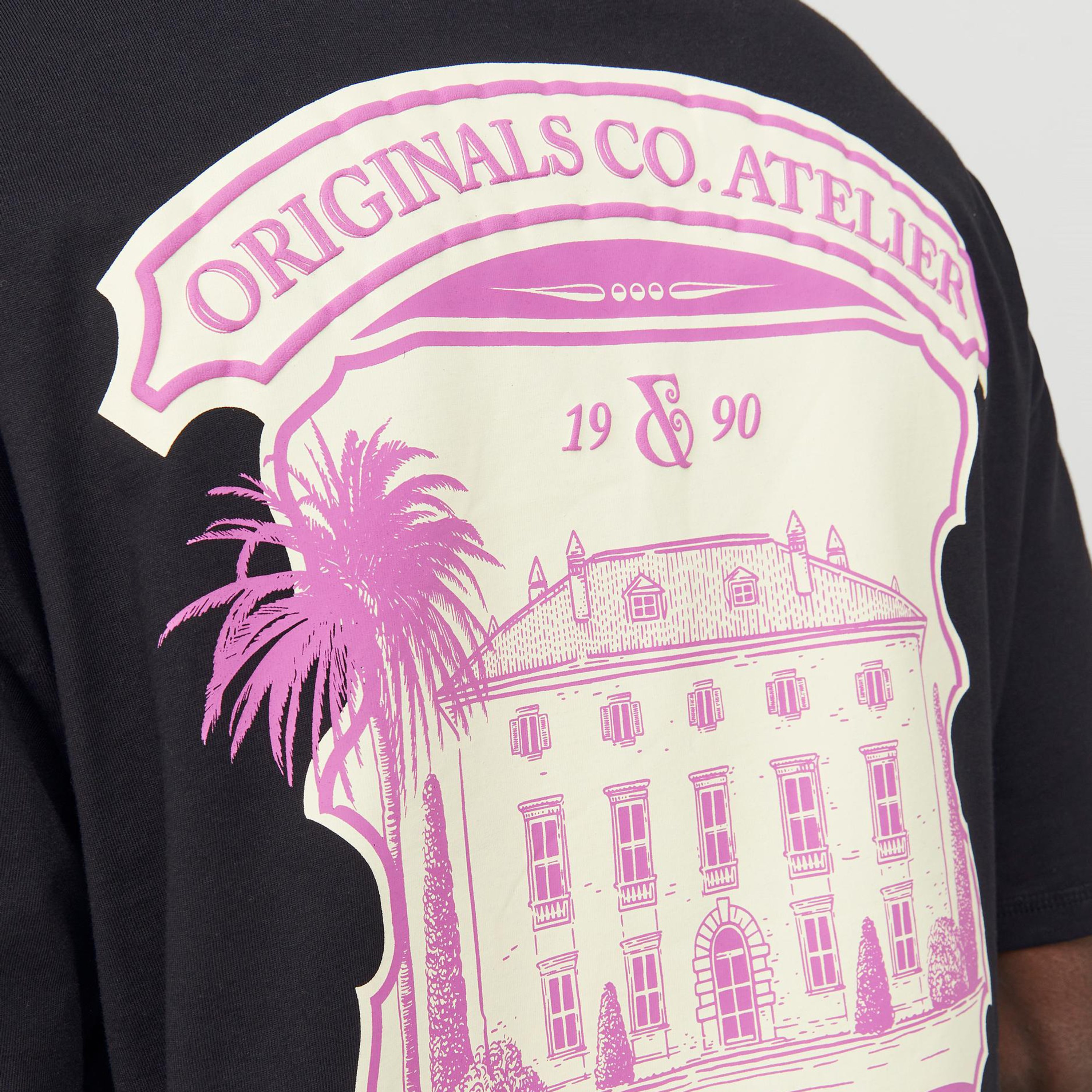 تيشيرت بأكمام قصيرة وياقة دائرية بطبعة جرافيك من جاك آند جونز-men-clothing-tshirtsandpolos-tshirts-image-8