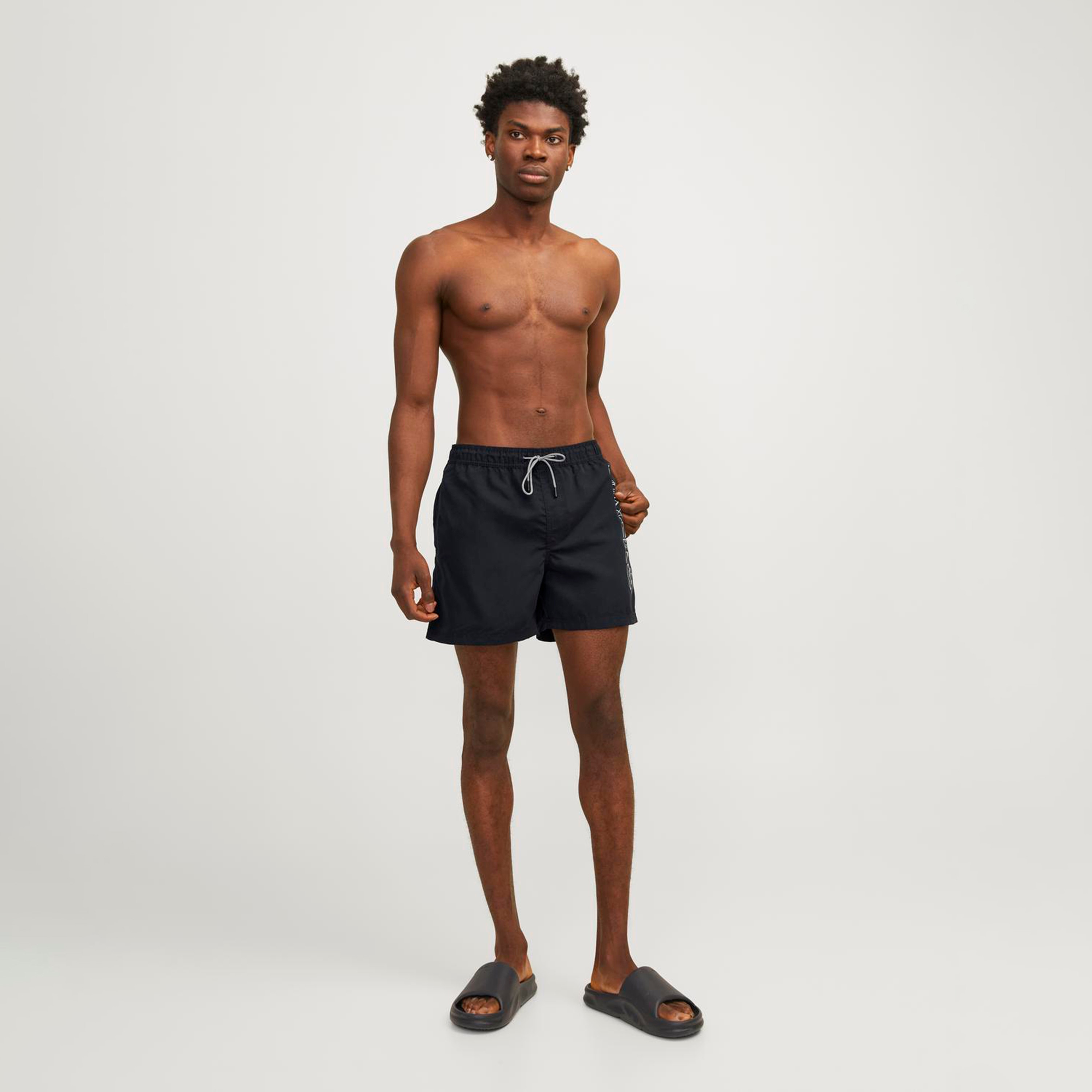 Jack & Jones Logo Drawstring Swim Shorts-men-clothing-swimandbeach-shorts-image-2