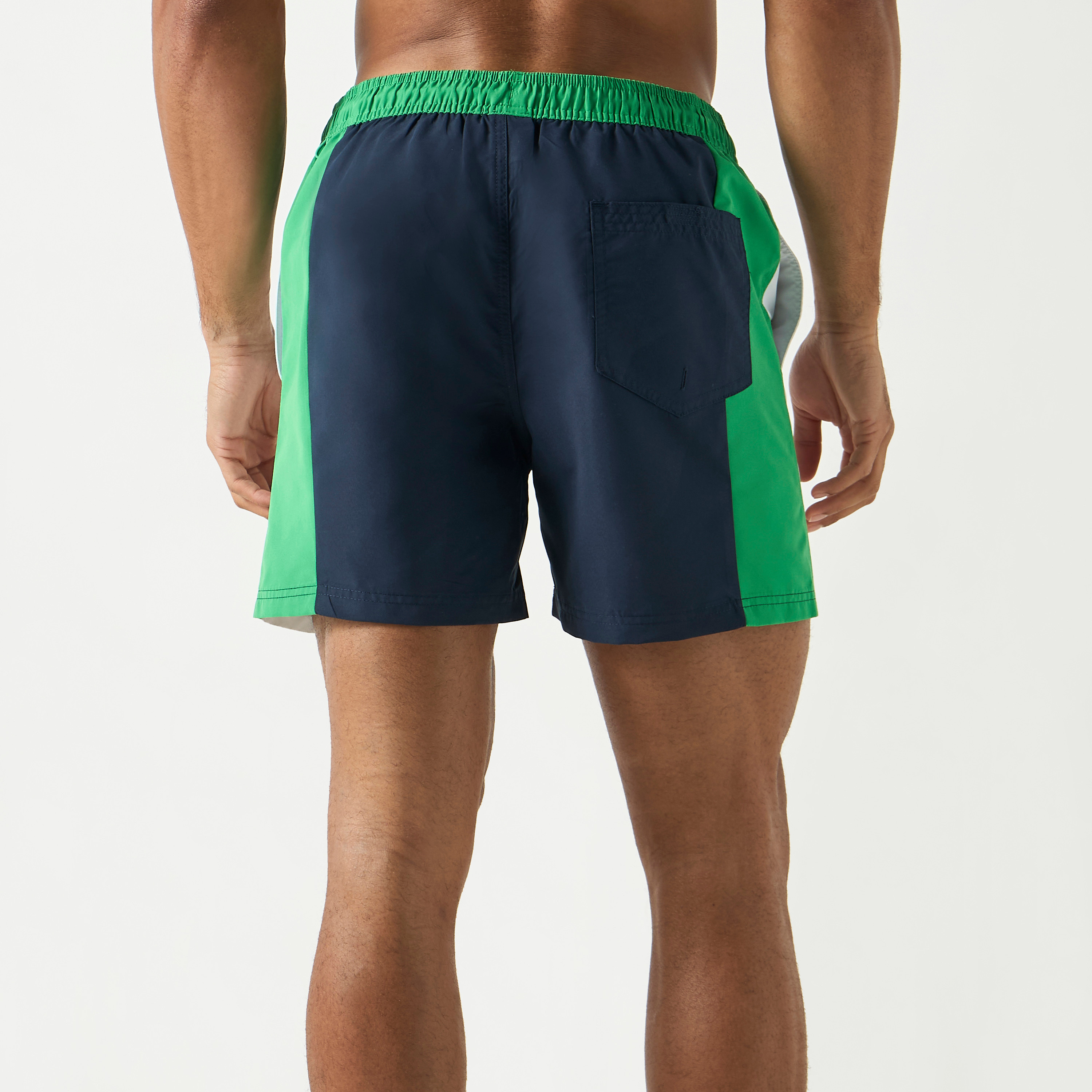 Jack & Jones Colour Blocked Drawstring Swim Shorts-men-clothing-swimandbeach-shorts-image-7