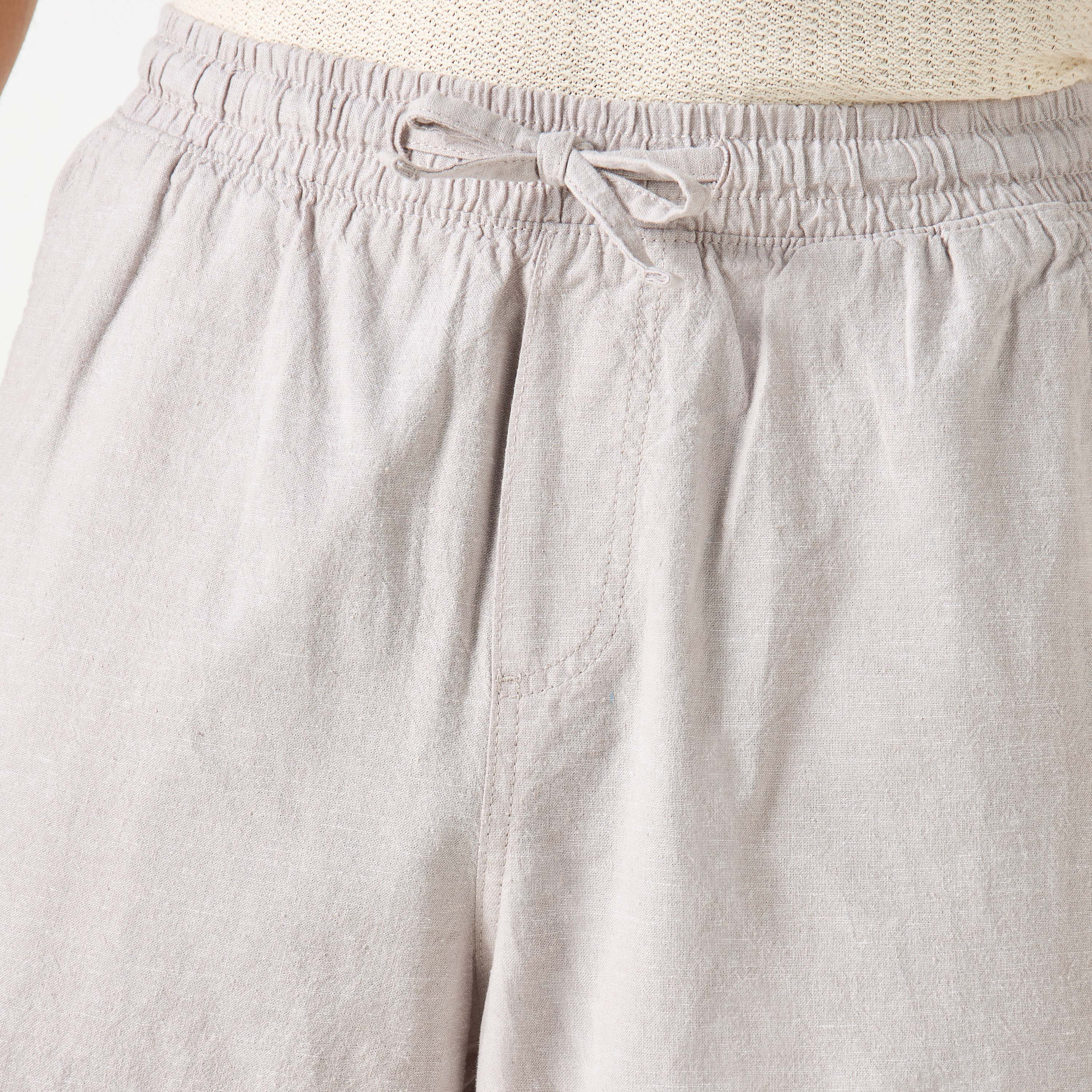 Jack & Jones Plain Mid-Rise Drawstring Shorts-men-clothing-bottoms-shorts-image-4