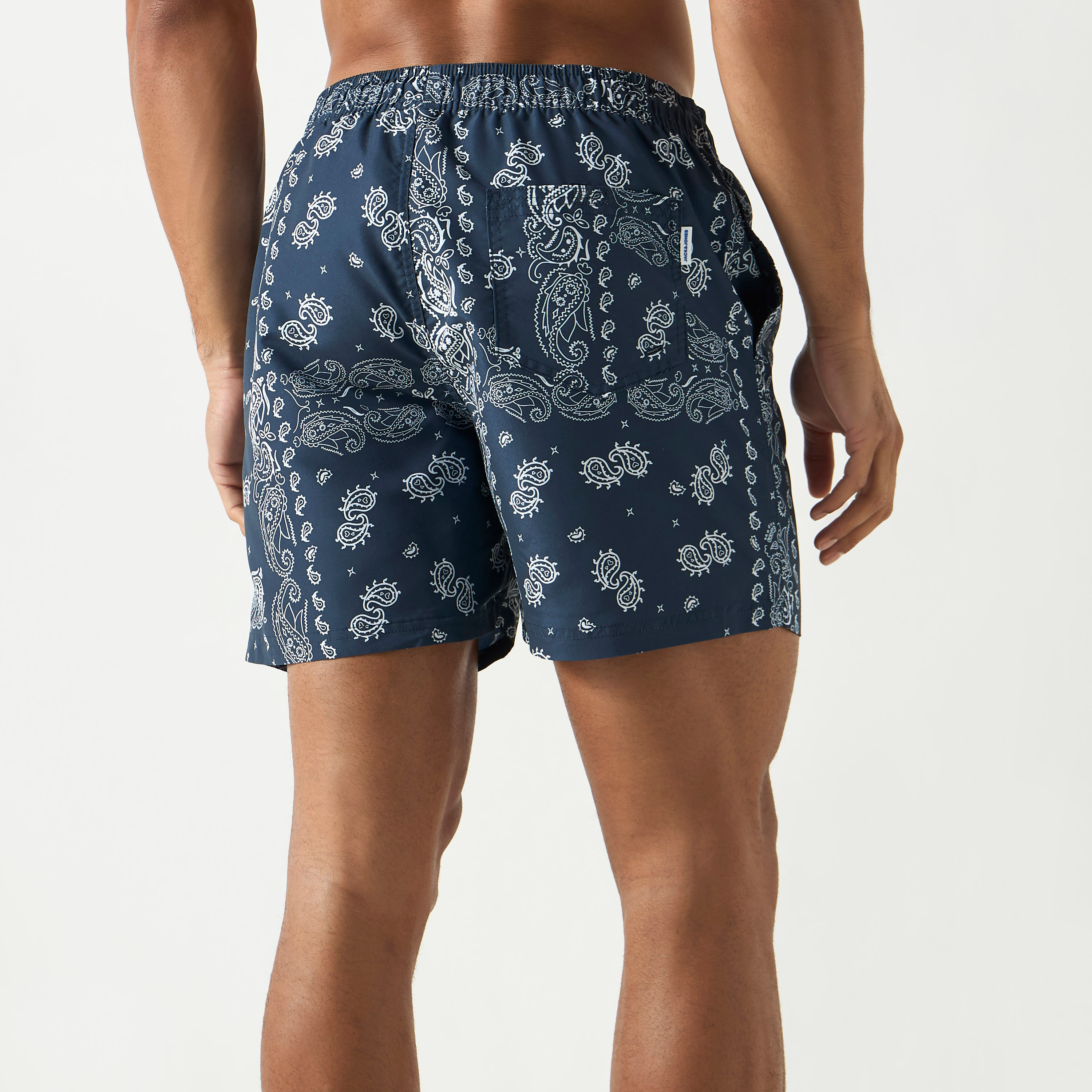 Jack & Jones Printed Drawstring Swim Shorts-men-clothing-swimandbeach-shorts-image-3