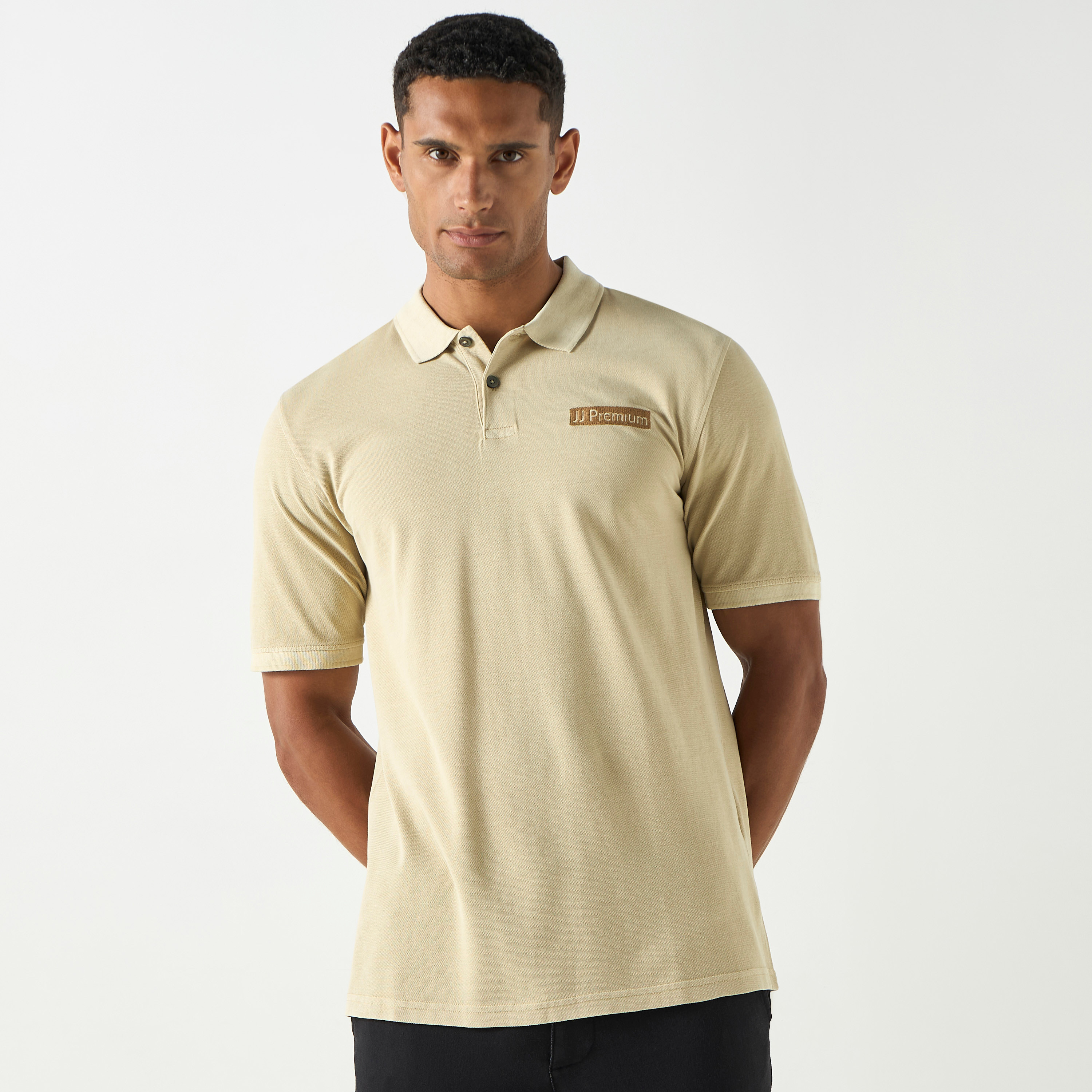 Jack & Jones Premium Logo Collared Short Sleeves Polo T-Shirt-men-clothing-tshirtsandpolos-polos-image-1