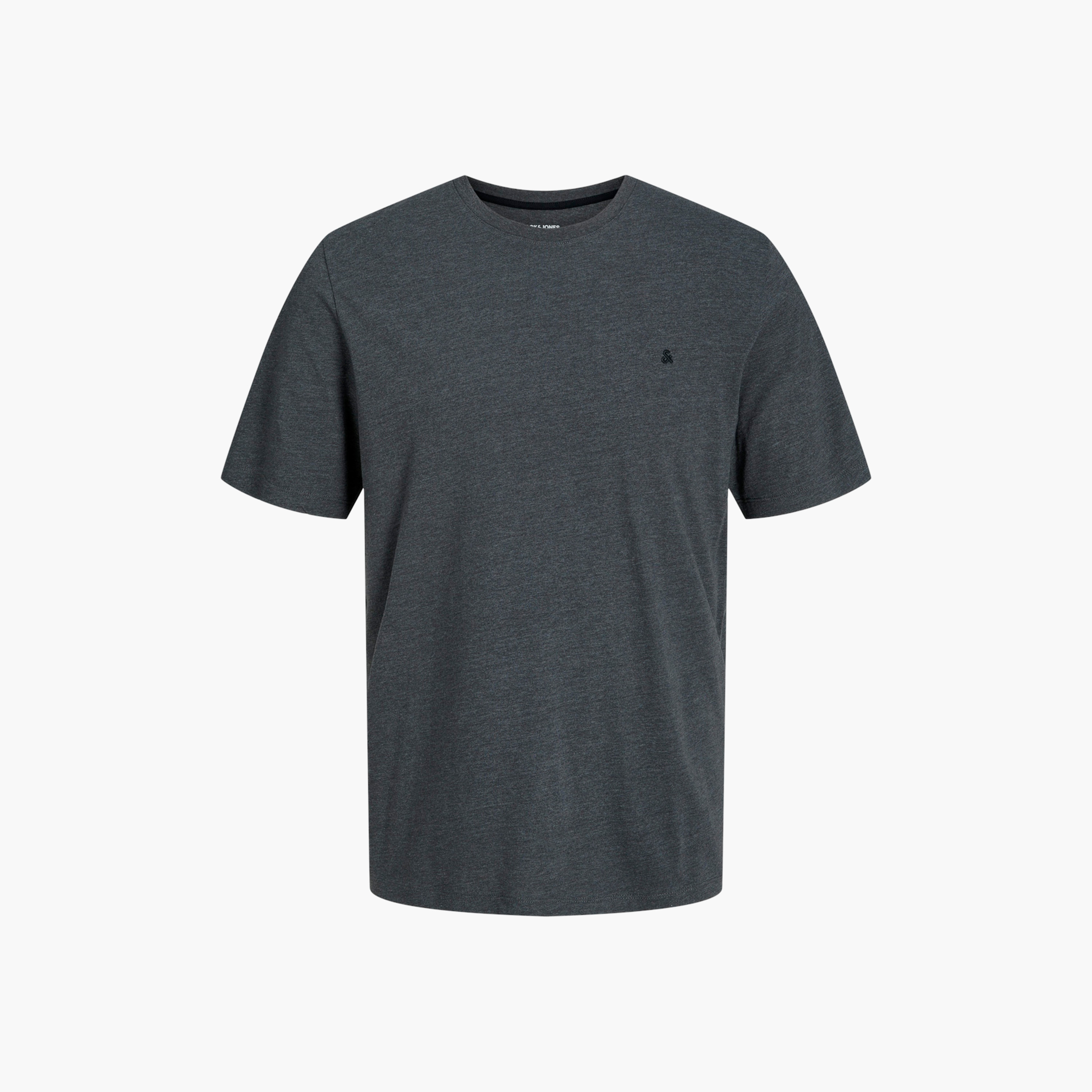 Jack & Jones Plus Size Embroidered Logo Crew Neck Short Sleeves Men's T-Shirt-men-clothing-tshirtsandpolos-tshirts-image-7