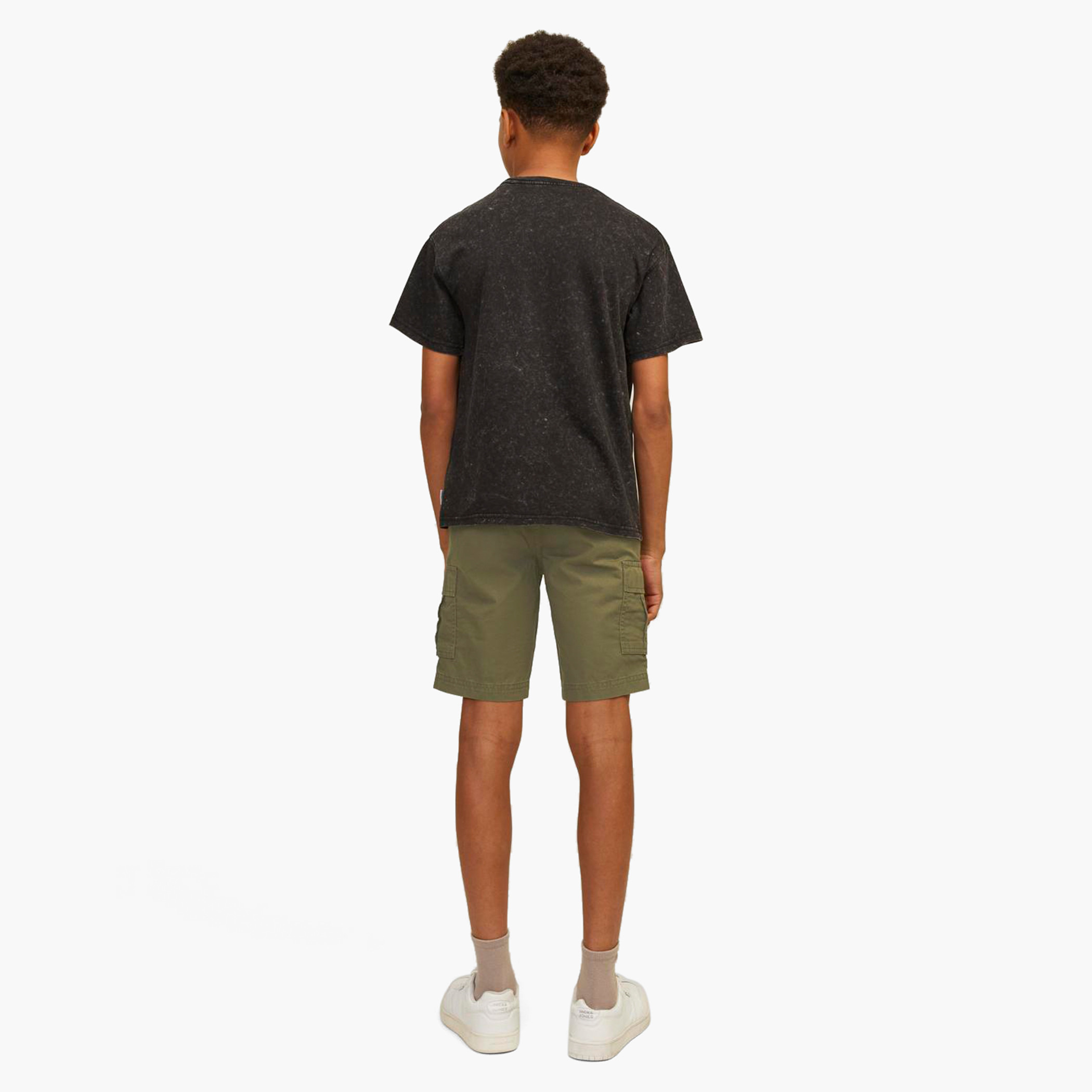 Jack & Jones Junior Solid Cargo Shorts-boys-clothing-bottoms-shorts-image-4