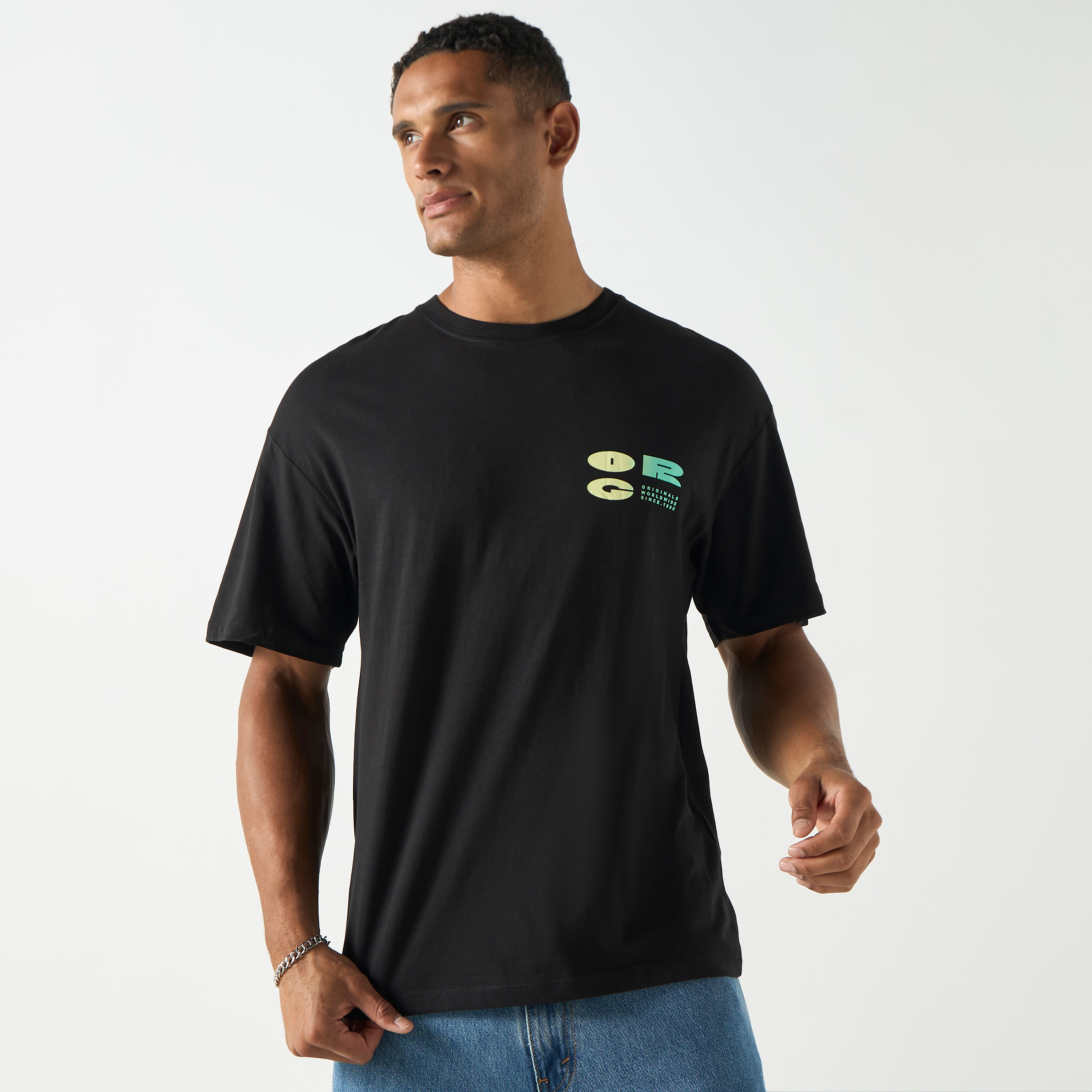 Jack & Jones Graphic Crew Neck Short Sleeves T-Shirt-men-clothing-tshirtsandpolos-tshirts-image-1
