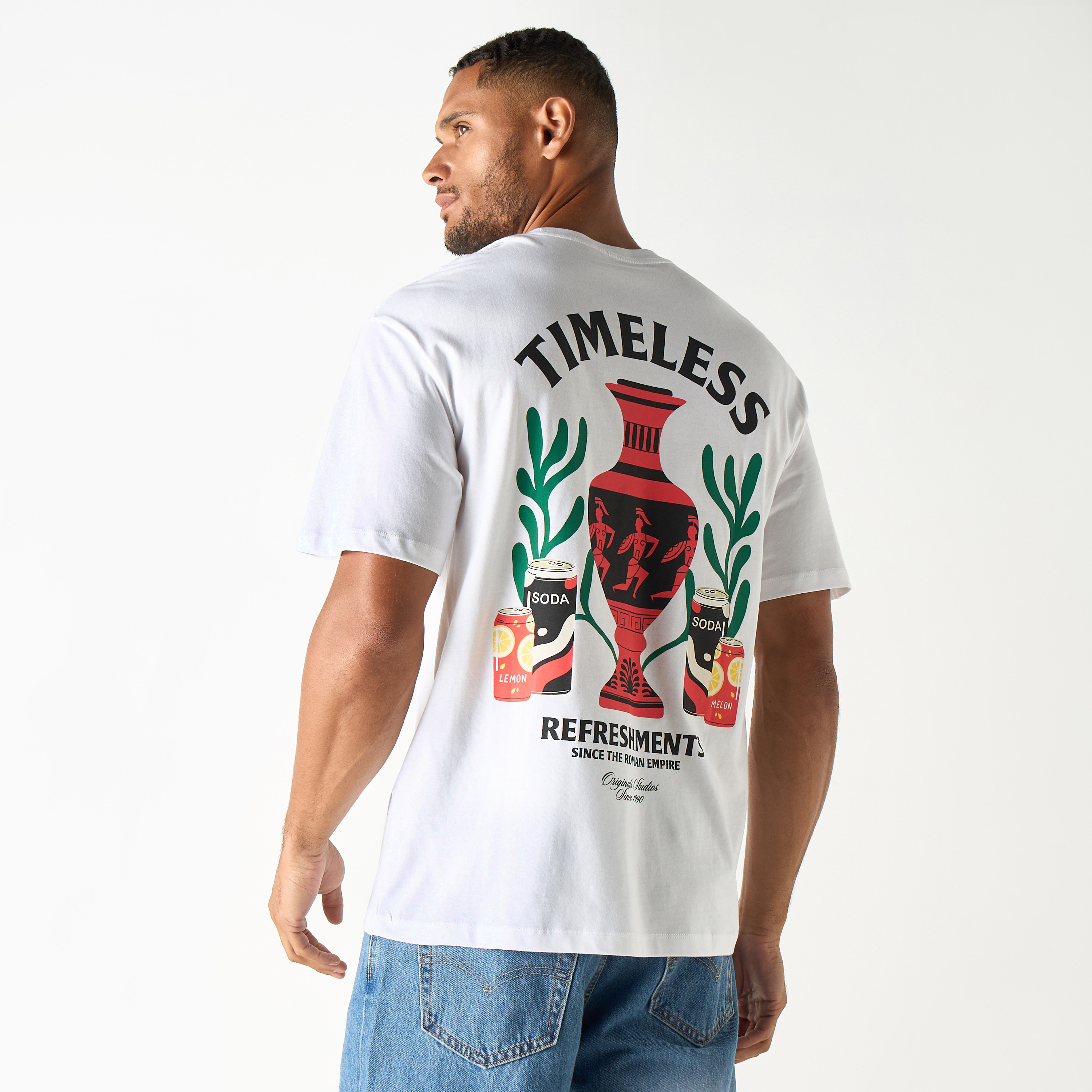 تيشيرت بطبعة جرافيك وياقة دائرية وأكمام قصيرة من جاك آند جونز-men-clothing-tshirtsandpolos-tshirts-image-9