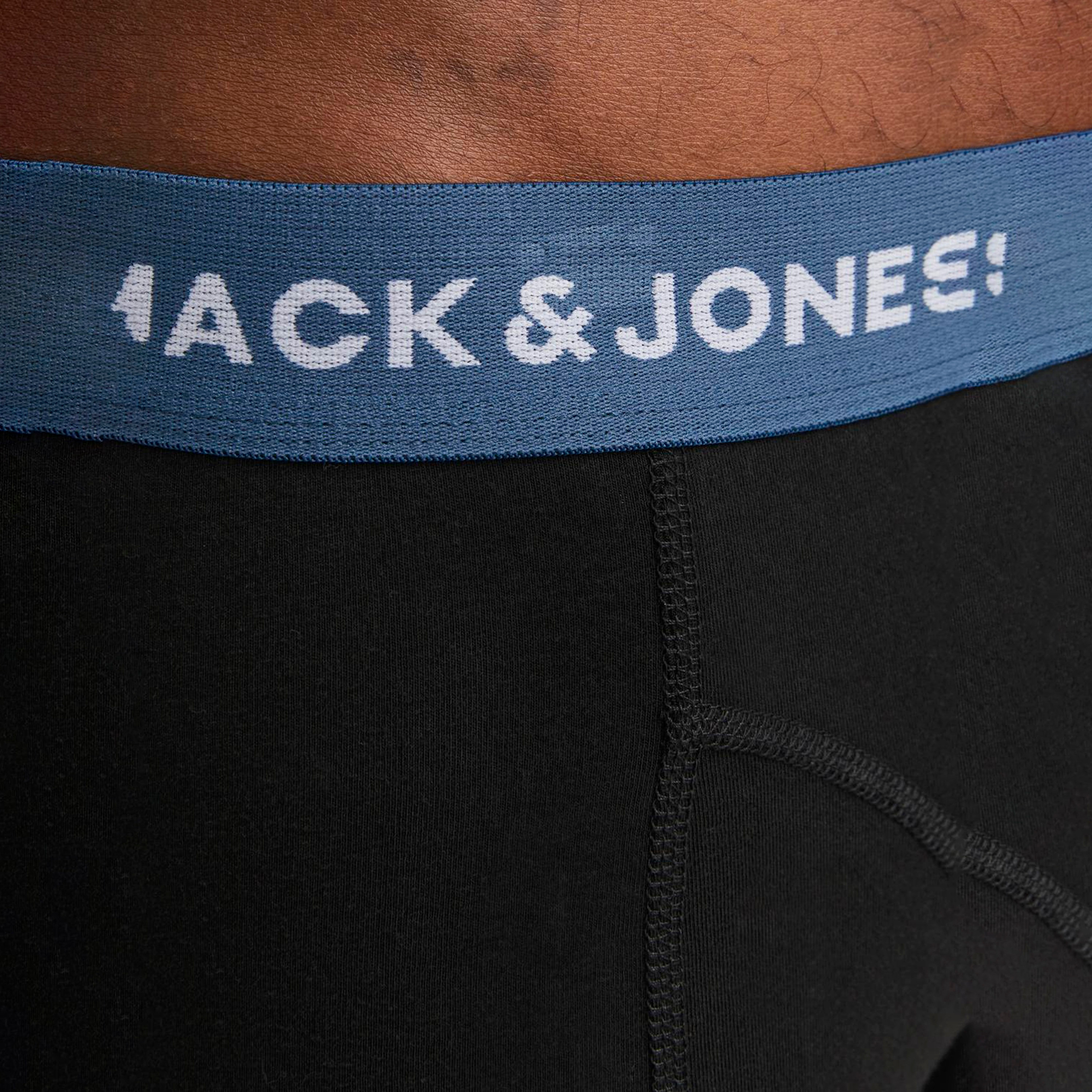 حزمة من 5 سراويل داخلية بحزام خصر مطاطي مطبوع عليها علامة تجارية من جاك آند جونز-men-clothing-innerwear-underwear-image-3
