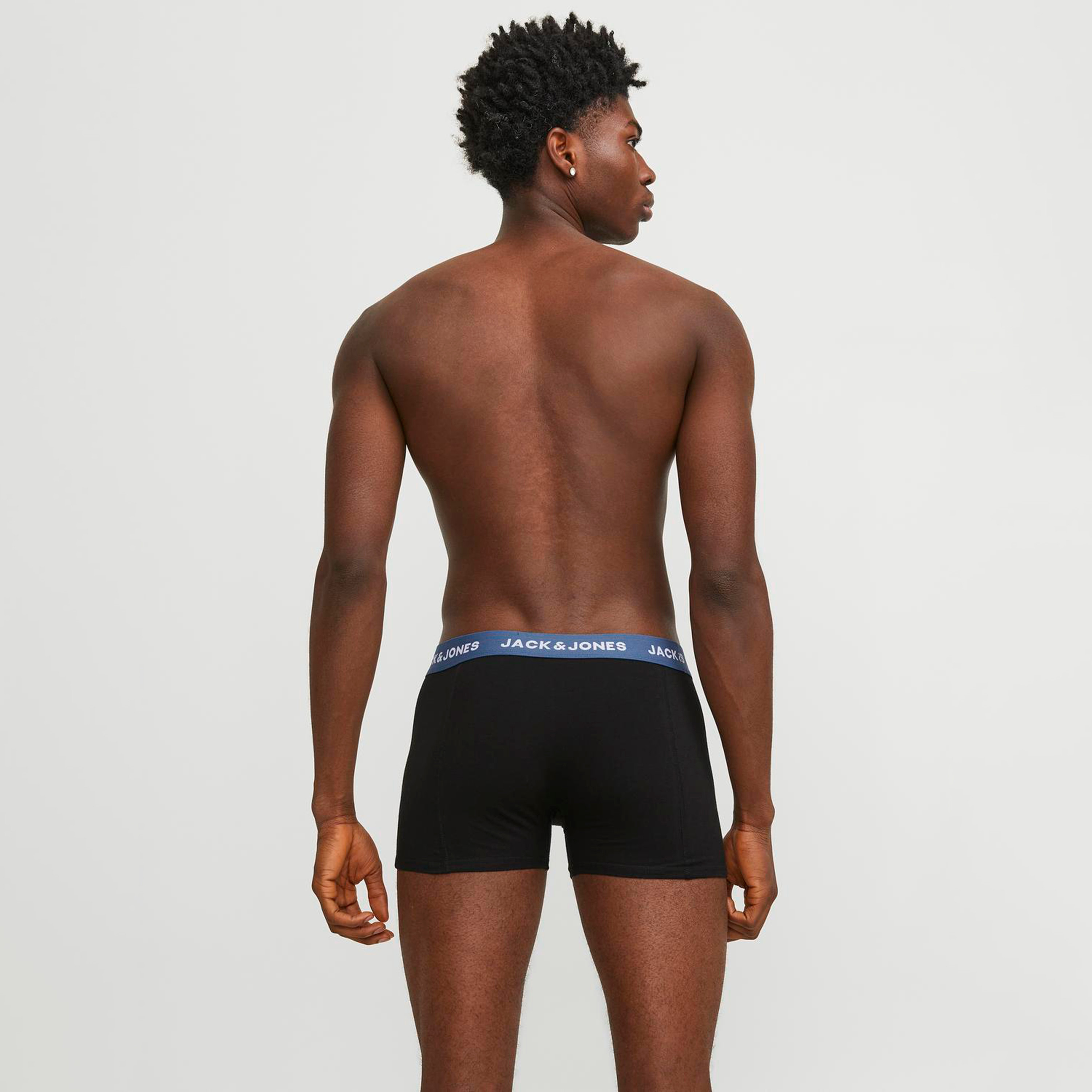 حزمة من 5 سراويل داخلية بحزام خصر مطاطي مطبوع عليها علامة تجارية من جاك آند جونز-men-clothing-innerwear-underwear-image-4