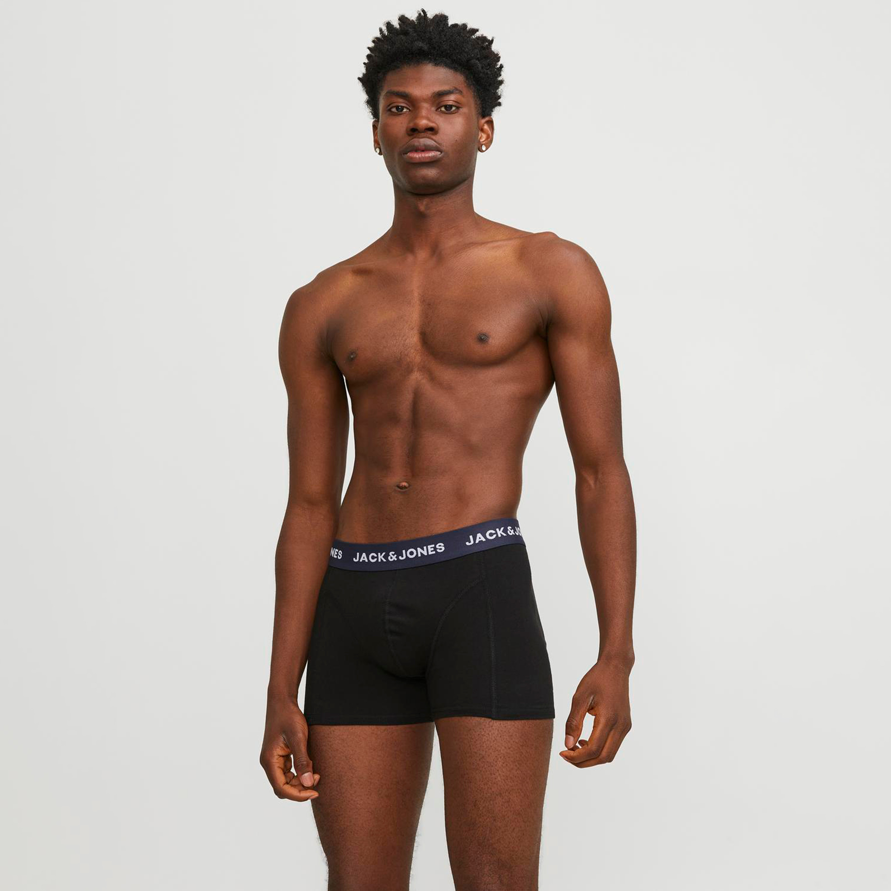 حزمة من 5 سراويل داخلية بحزام خصر مطاطي مطبوع عليها علامة تجارية من جاك آند جونز-men-clothing-innerwear-underwear-image-5