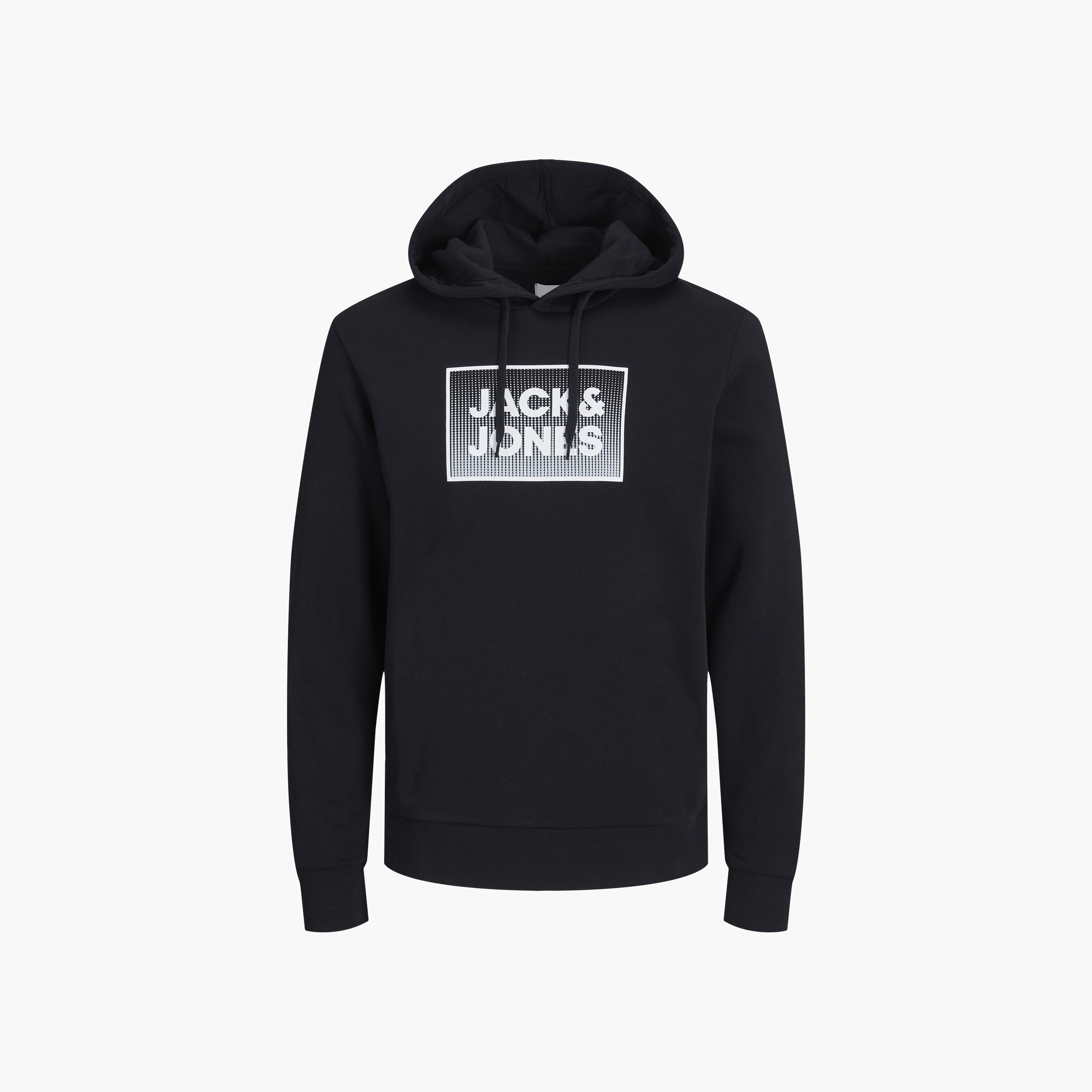 هودي جاك آند جونز ذو بلس سائز مع شعار بأكمام طويلة-men-winterwear-hoodiesandsweatshirts-image-1