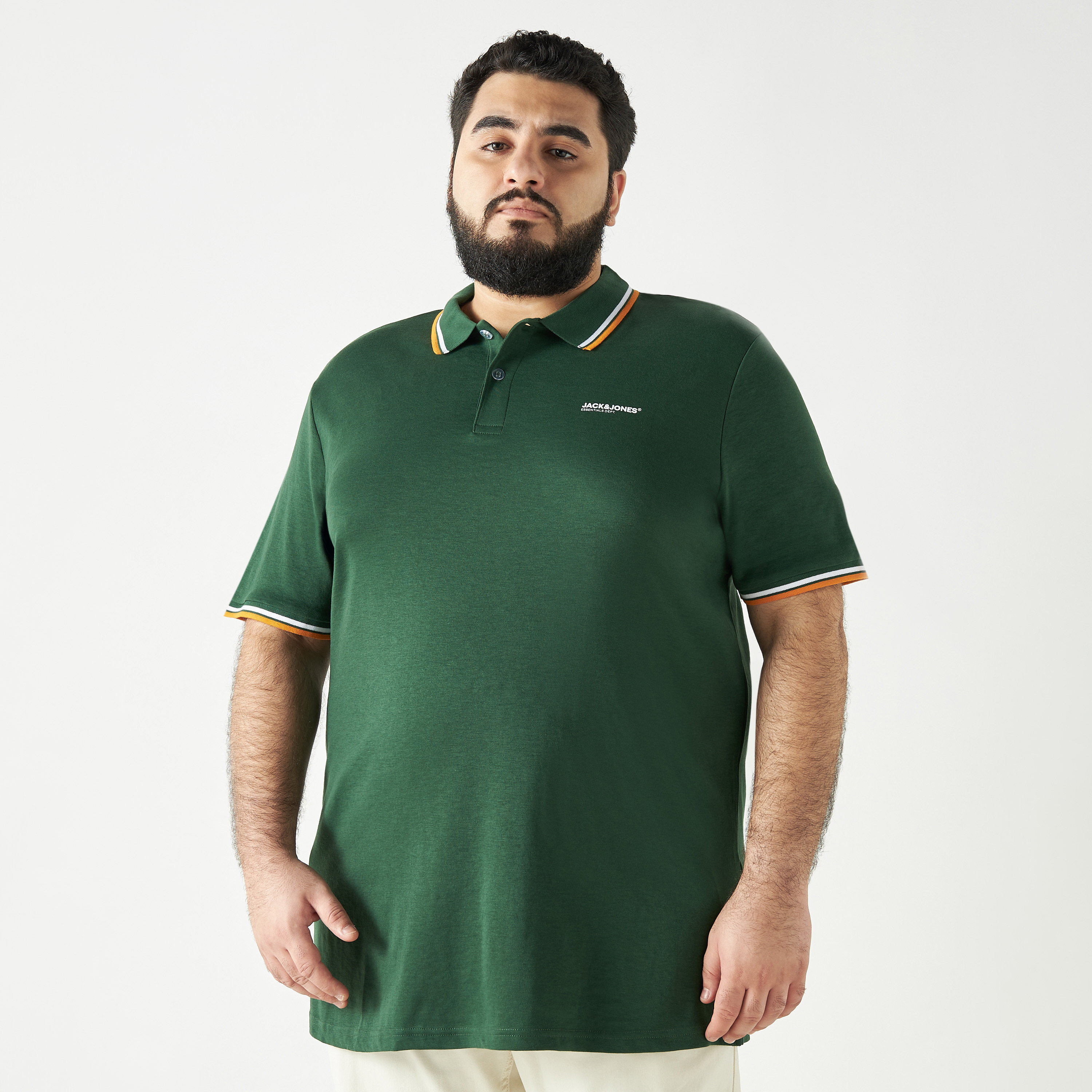 Jack and Jones Plus Size Printed Polo T-shirt-men-clothing-tshirtsandpolos-tshirts-image-1