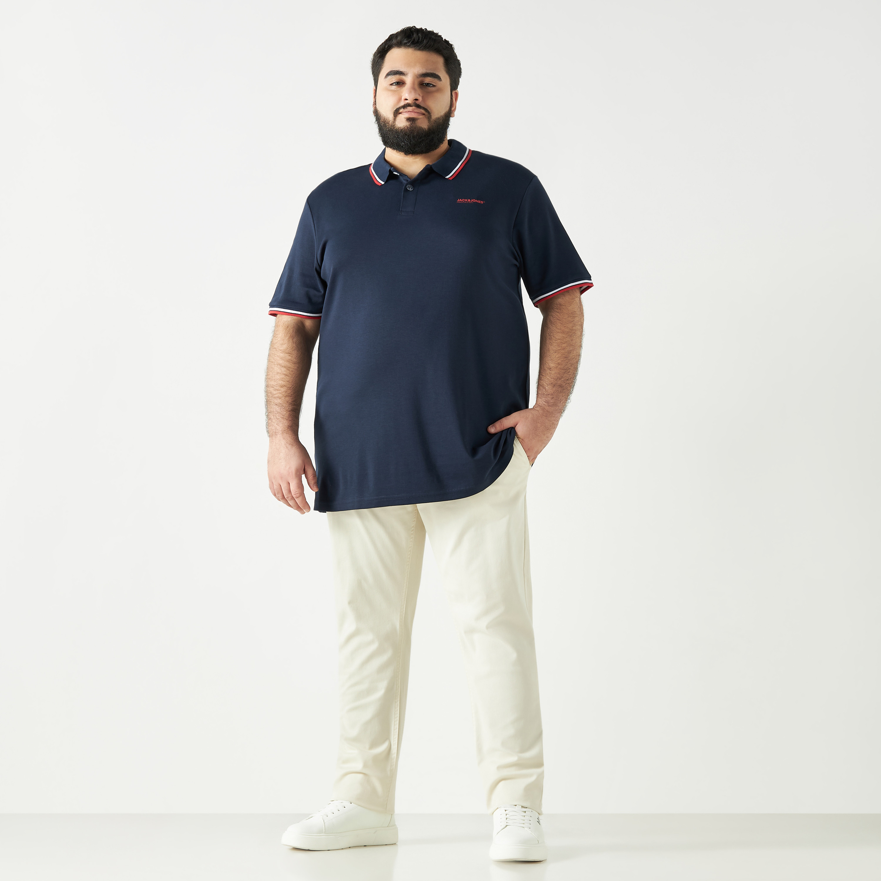 تيشيرت بولو مطبوع بمقاس كبير من جاك آند جونز-men-clothing-tshirtsandpolos-tshirts-image-6