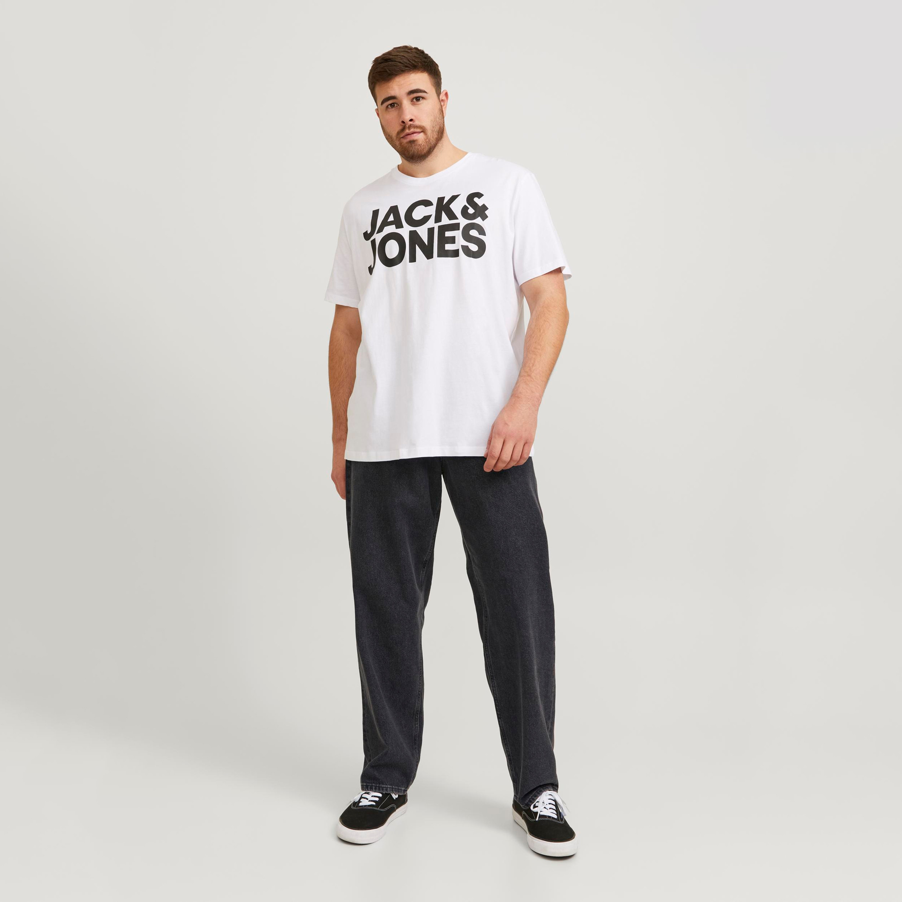 Jack & Jones Plus Size Black Loose Fit High-Rise Five-Pocket Jeans-men-clothing-jeans-image-5