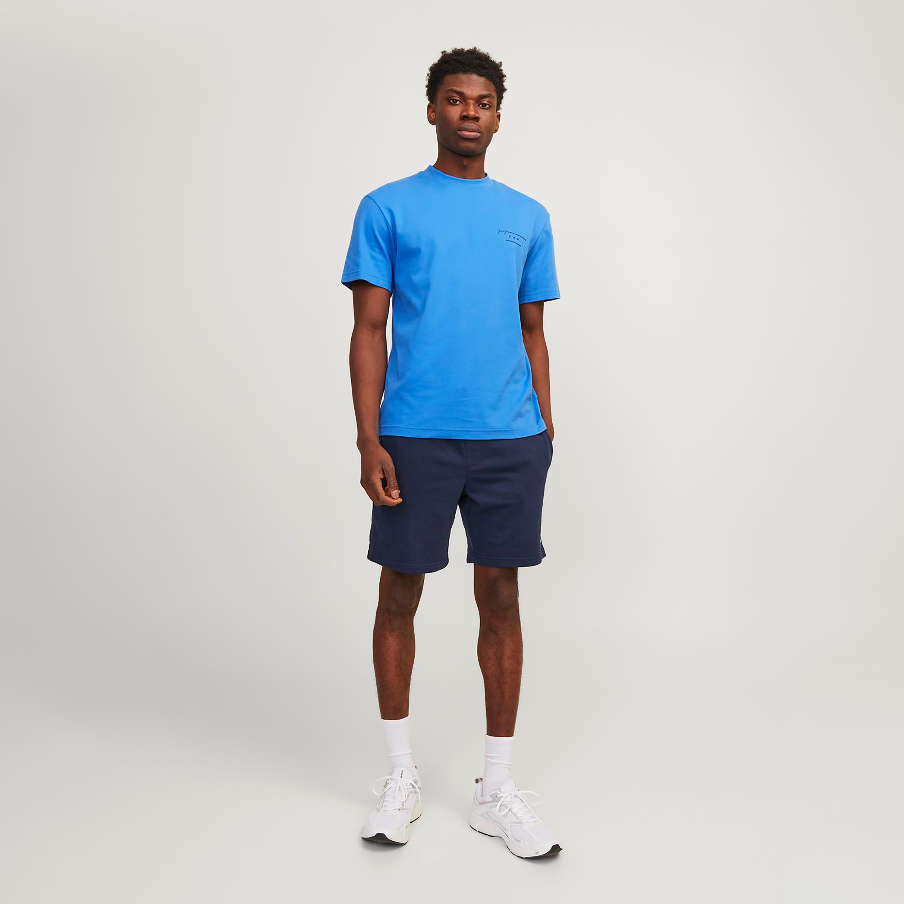 Jack & Jones Logo Mid-Rise Drawstring Waistband Shorts-men-clothing-bottoms-shorts-image-6