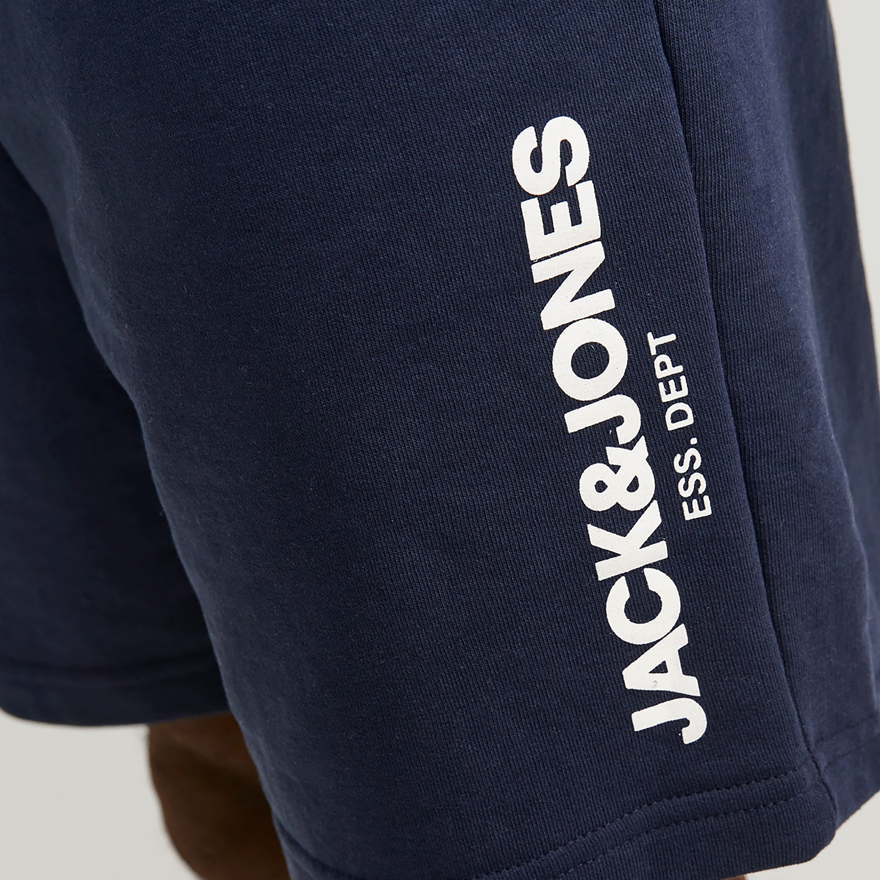 Jack & Jones Logo Mid-Rise Drawstring Waistband Shorts-men-clothing-bottoms-shorts-image-7