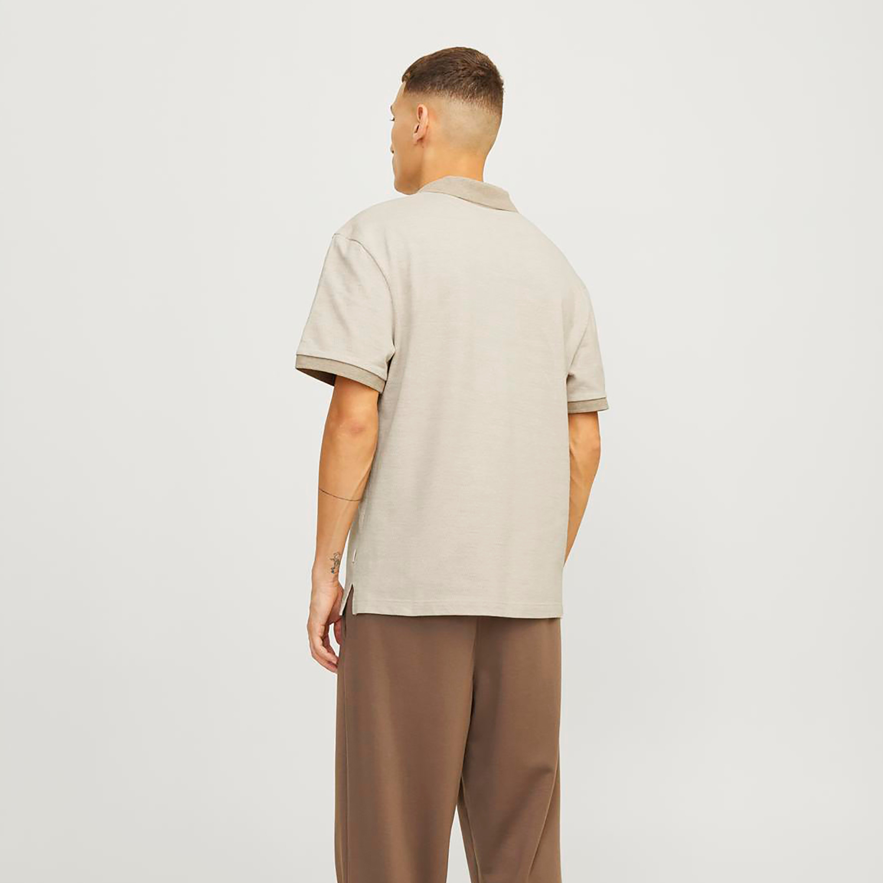 Jack & Jones Textured Collared Short Sleeves Polo T-Shirt-men-clothing-tshirtsandpolos-polos-image-5