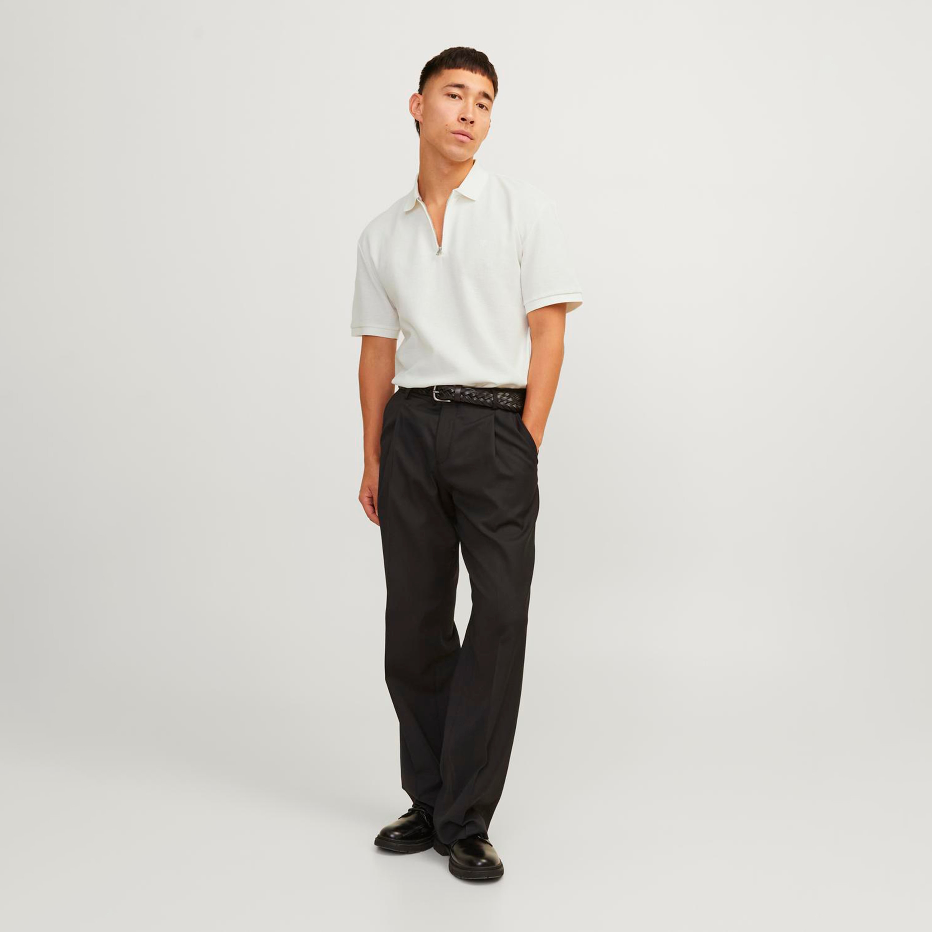 Jack & Jones Textured Collared Short Sleeves Polo T-Shirt-men-clothing-tshirtsandpolos-polos-image-2