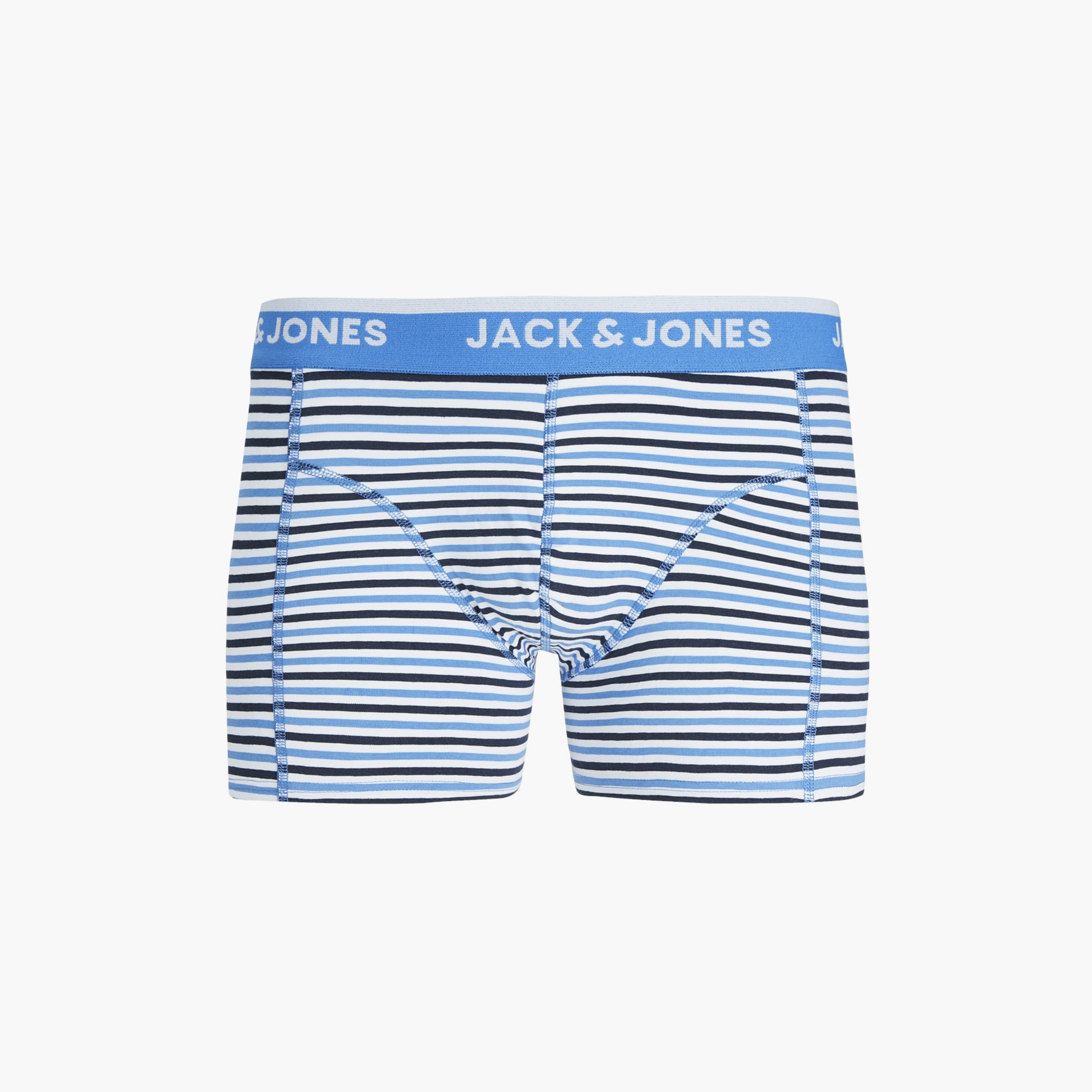 Jack & Jones Pack of 3 Men's Plain and Striped Jackoda Trunks-men-clothing-innerwear-underwear-image-2