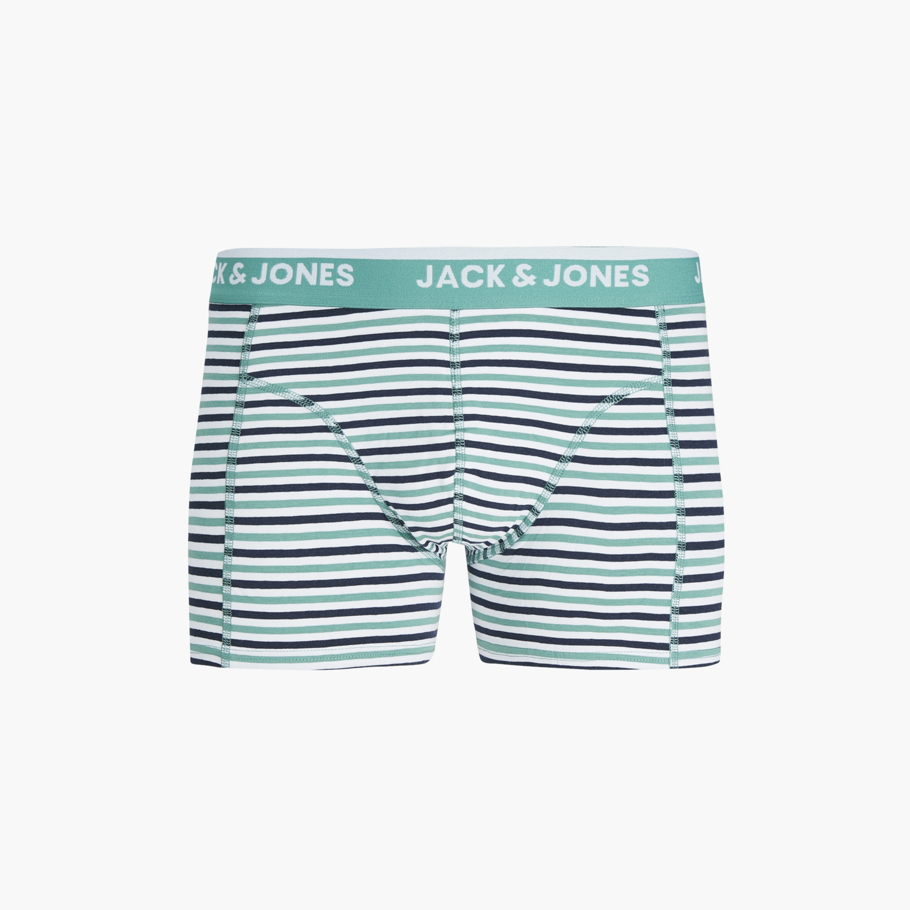 Jack & Jones Pack of 3 Men's Plain and Striped Jackoda Trunks-men-clothing-innerwear-underwear-image-3