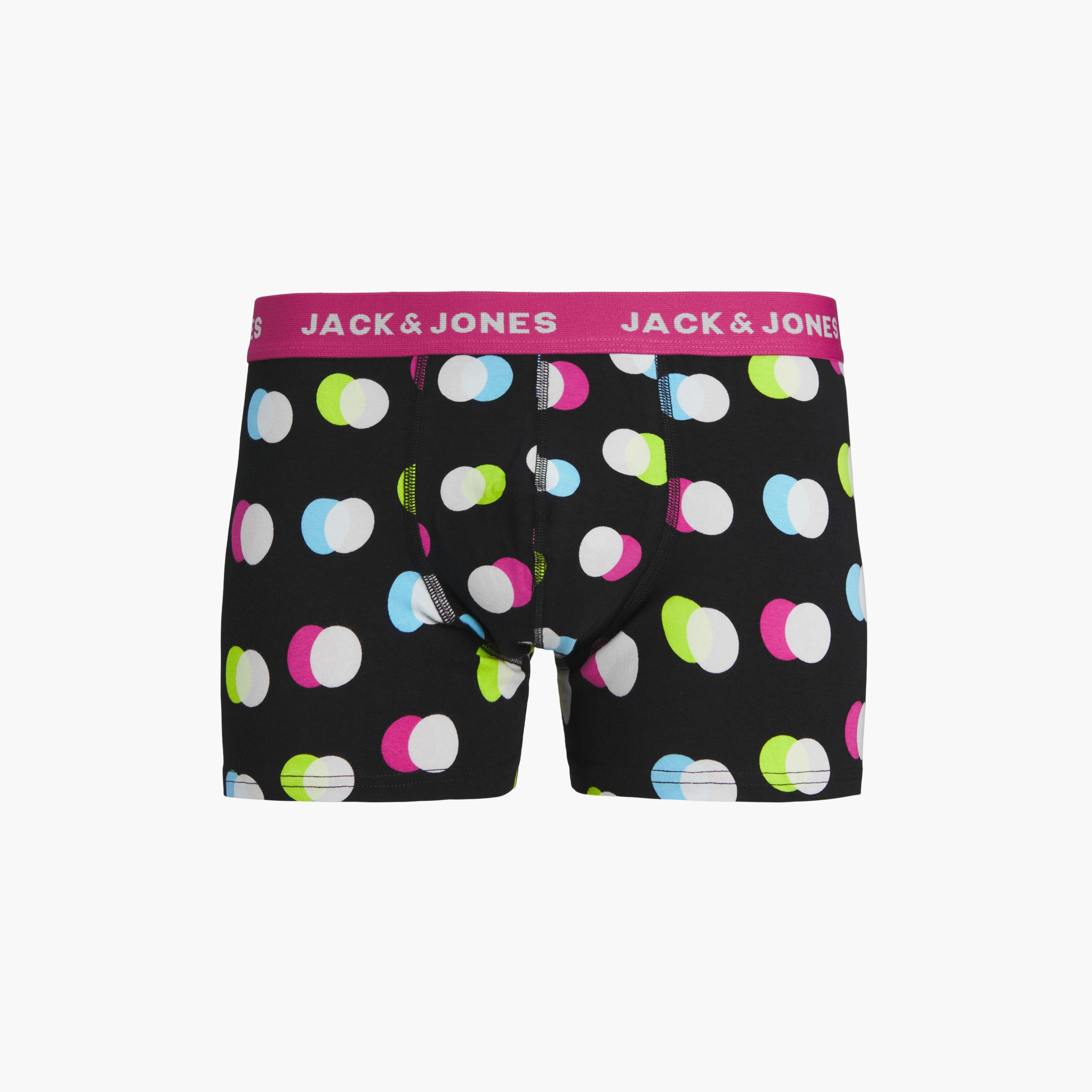 Jack & Jones Pack of 5 Men's Plain and Printed Jacreese Trunks-men-clothing-innerwear-underwear-image-5