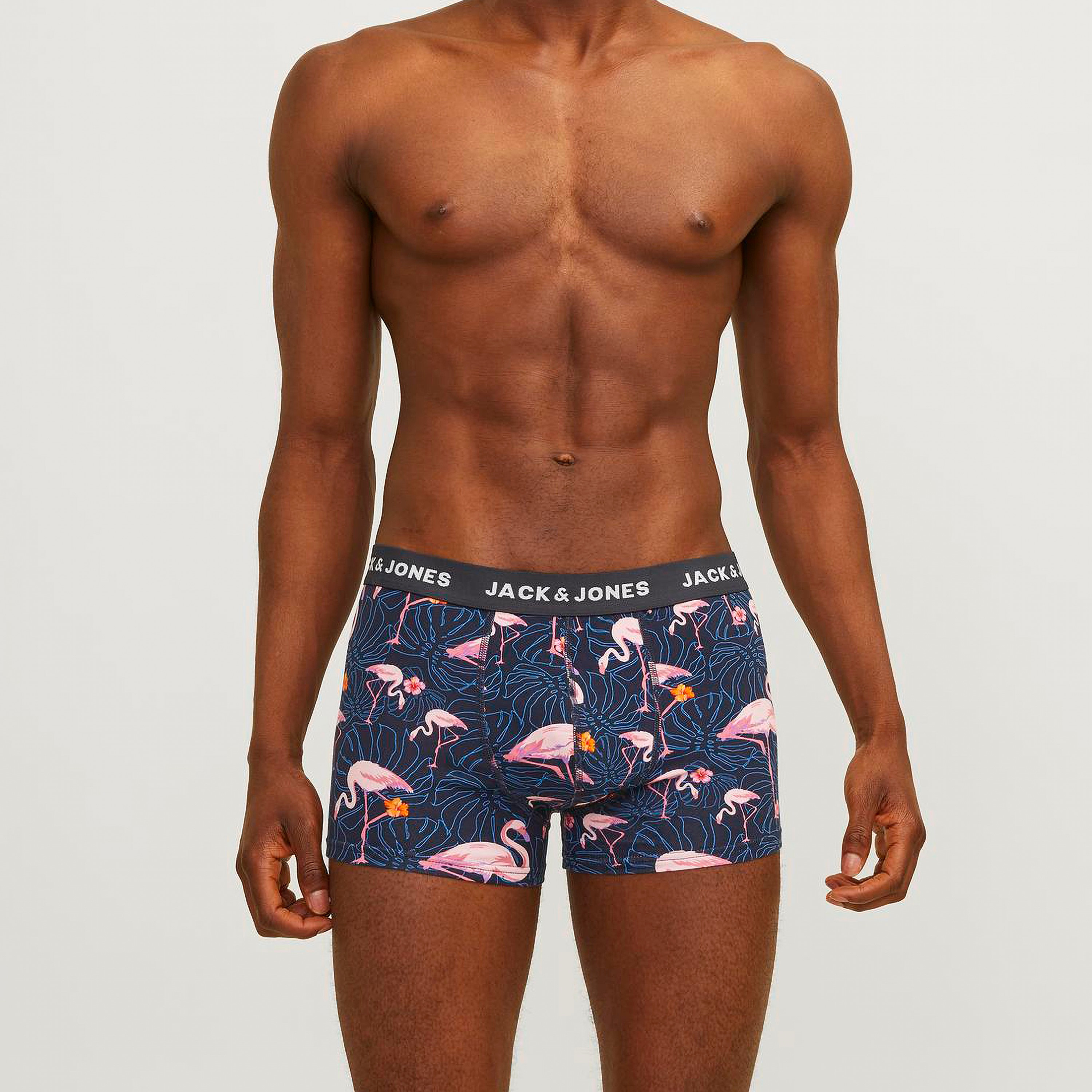 مجموعة من 5 فلامينجو ترانكس سادة ومطبوعة من جاك آند جونز للرجال-men-clothing-innerwear-underwear-image-2