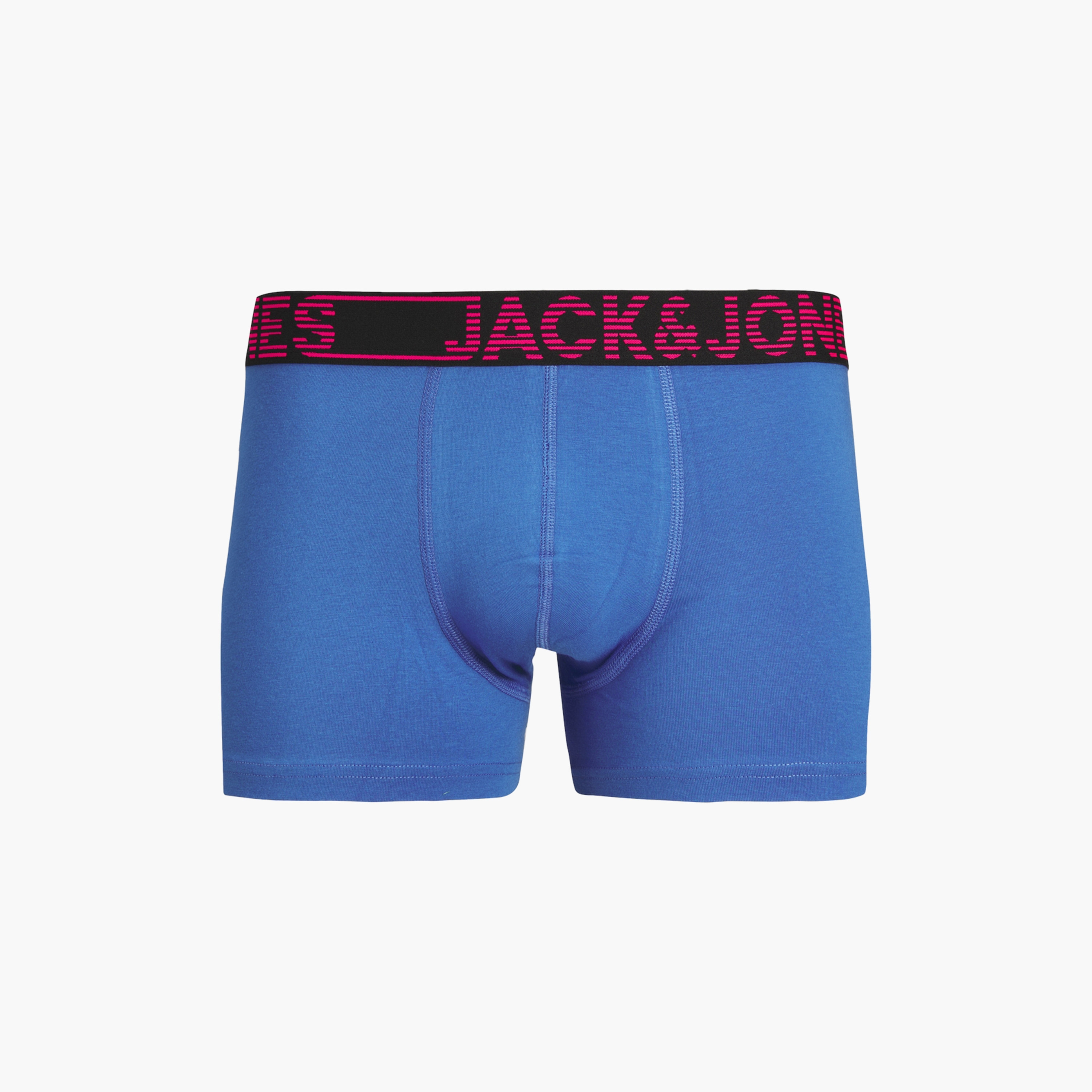 Jack & Jones Pack of 7 Brand Print Elaticated Waistband Trunks-men-clothing-innerwear-underwear-image-2