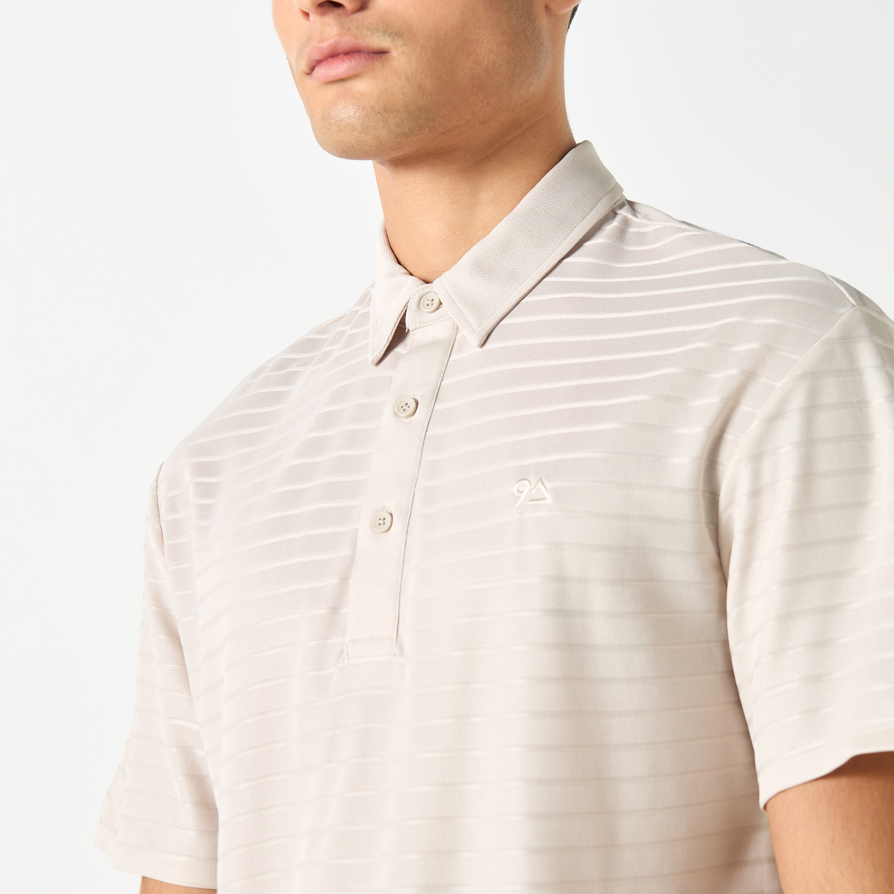 بولو تي شيرت ذو ياقة من جاك آند جونز بأكمام قصيرة مع مخطط-men-clothing-tshirtsandpolos-polos-image-1