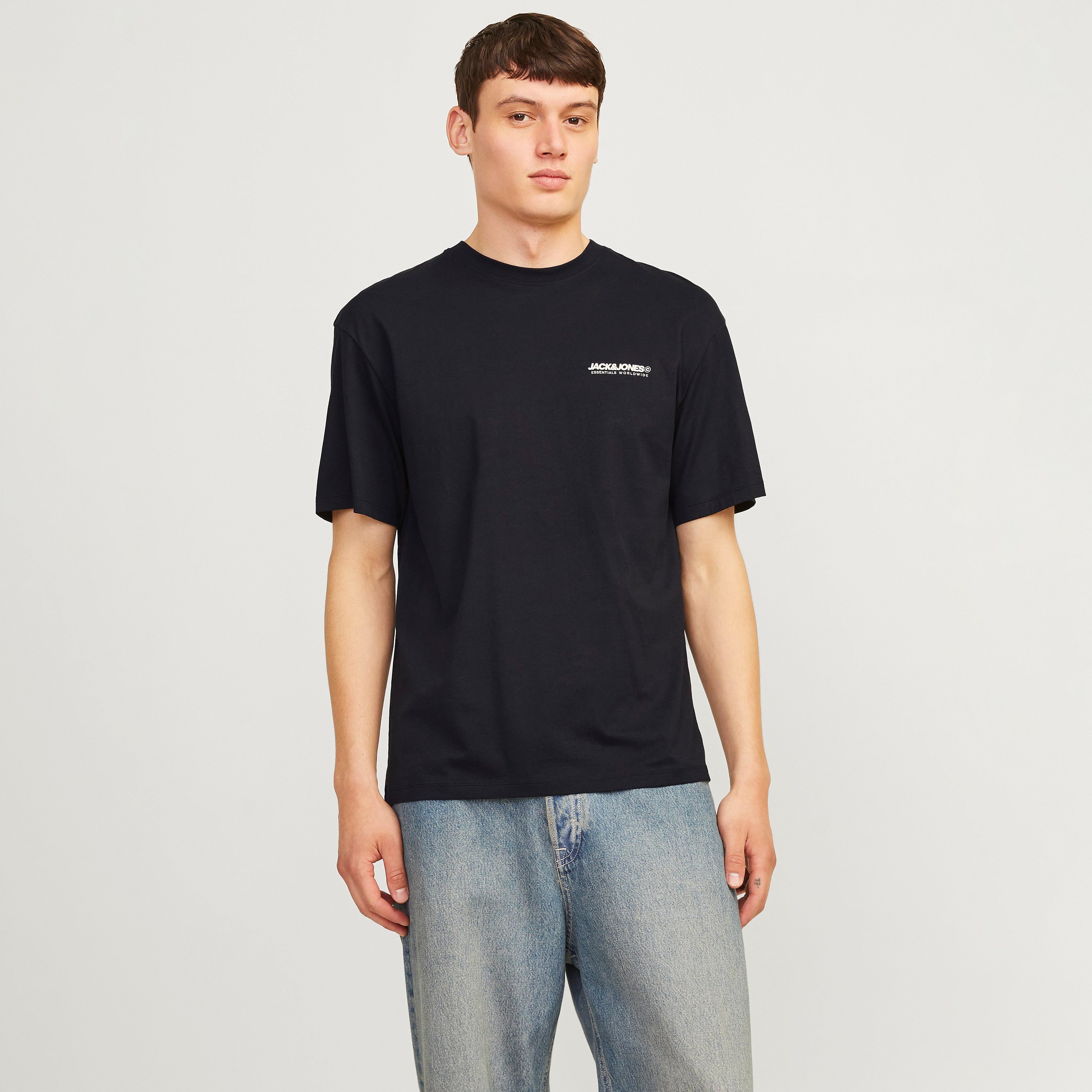 Jack & Jones Logo Crew Neck Short Sleeves Men's T-Shirt-men-clothing-tshirtsandpolos-tshirts-image-1
