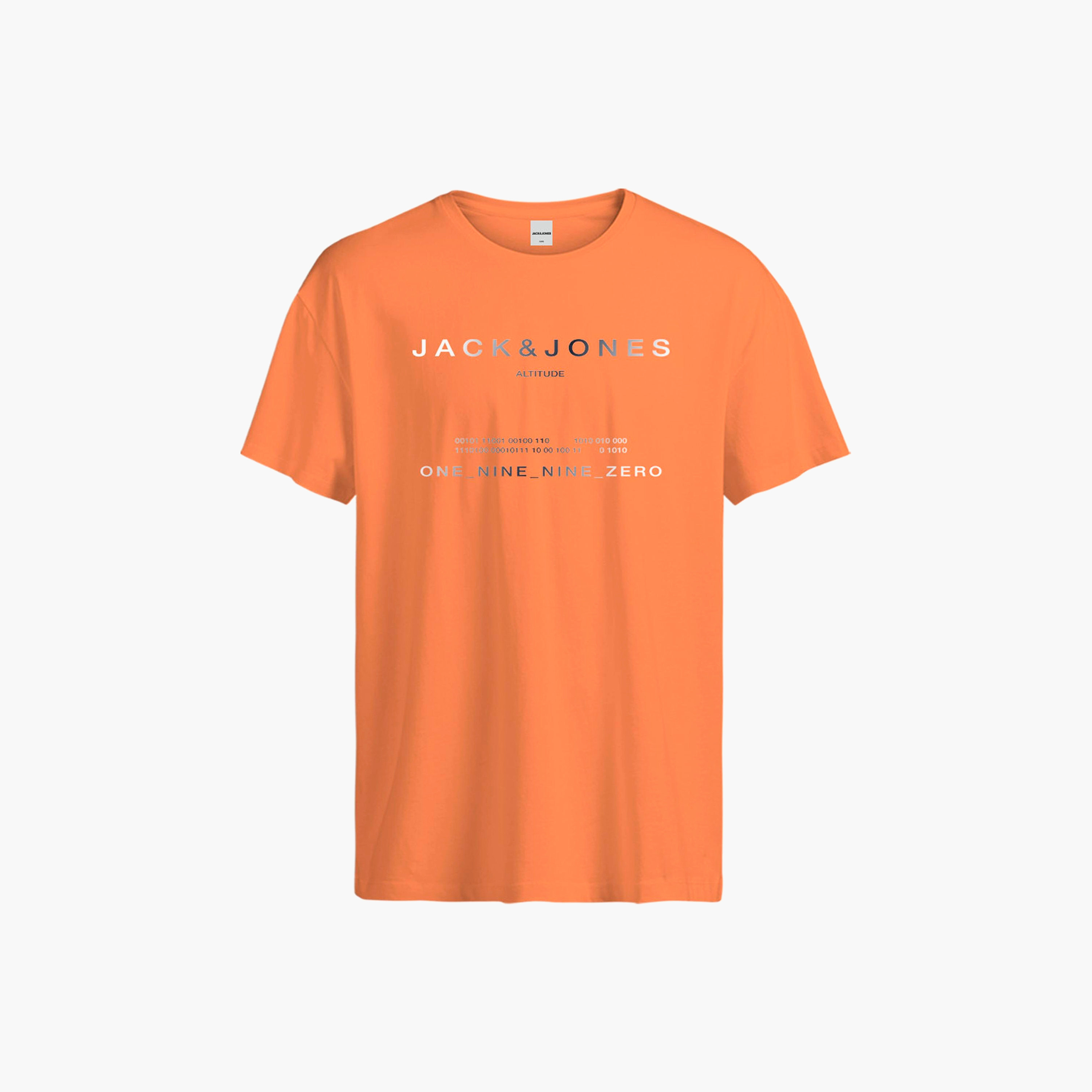 تي شيرت من جاك آند جونز مع مطبوع بأكمام قصيرة و ياقة مستديرة-men-clothing-tshirtsandpolos-tshirts-image-9