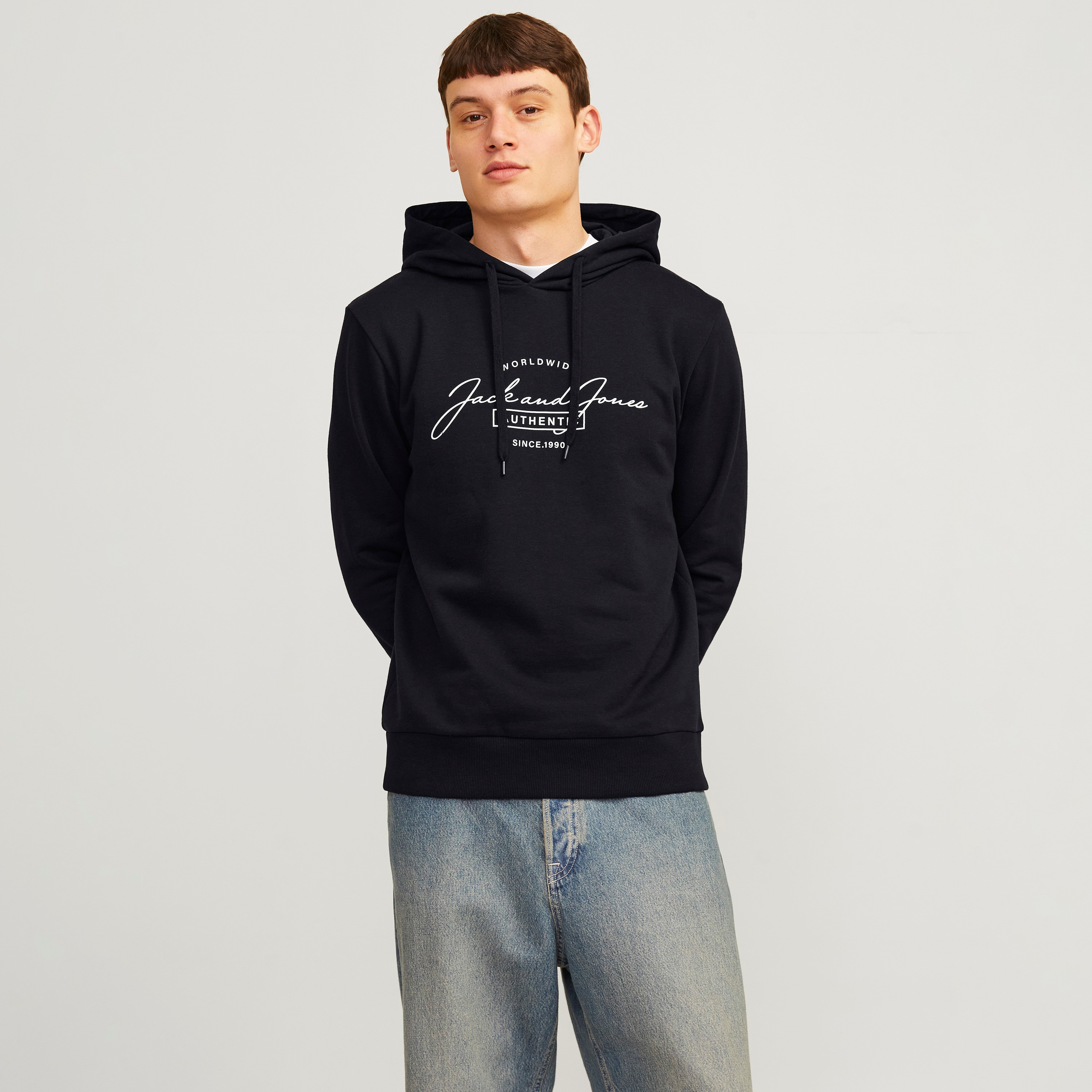 Jack & Jones Logo Long Sleeves Hoodie-men-winterwear-hoodiesandsweatshirts-image-1