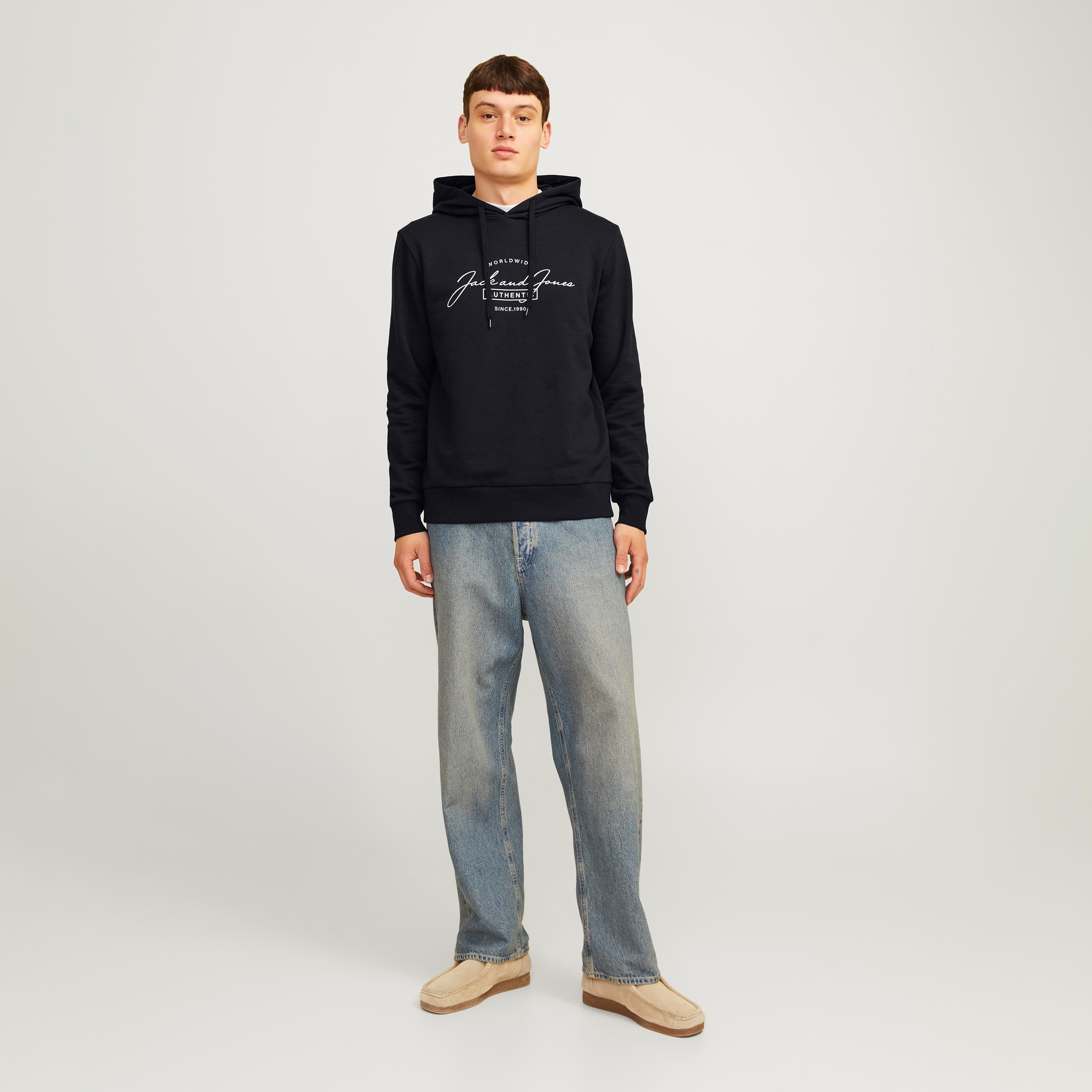 Jack & Jones Logo Long Sleeves Hoodie-men-winterwear-hoodiesandsweatshirts-image-2