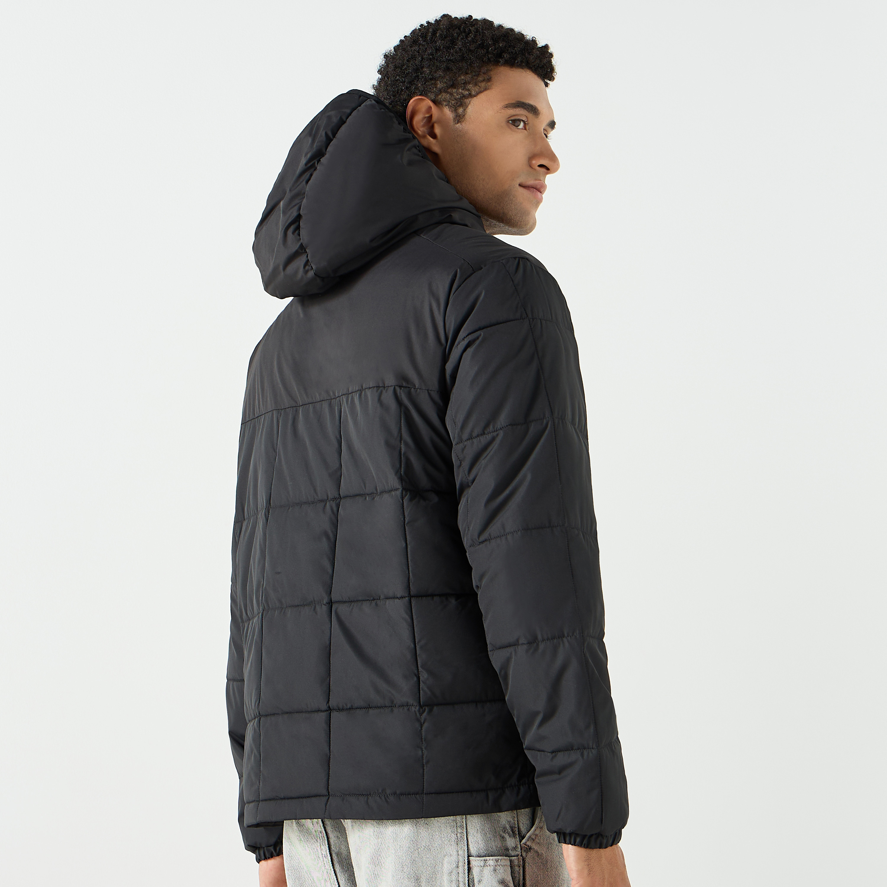 جاك آند جونز كولوربلوك هوديي الرقبة والأكمام الطويلة سترة مبطنة للرجال-men-clothing-jacketsandblazers-jackets-image-3
