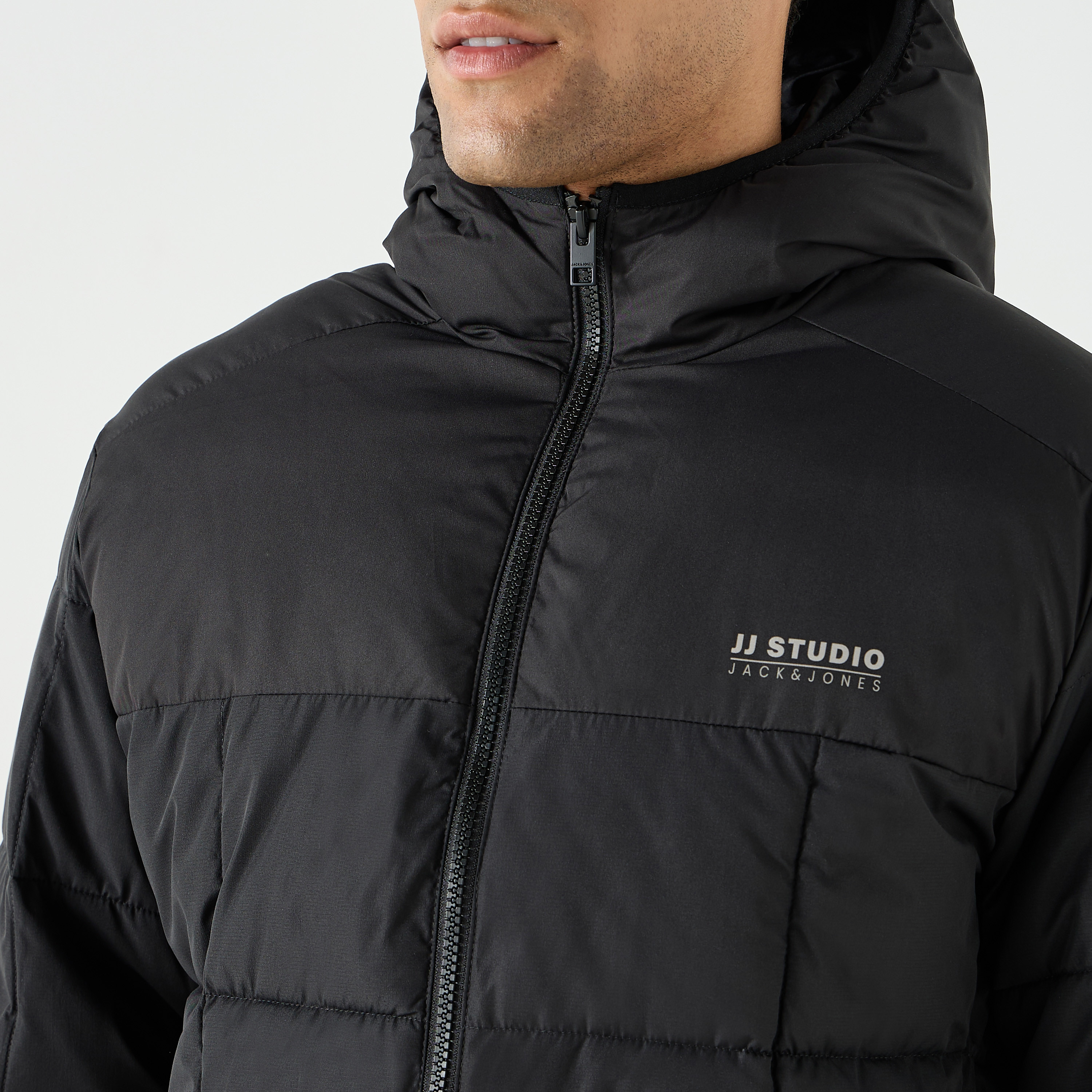 جاك آند جونز كولوربلوك هوديي الرقبة والأكمام الطويلة سترة مبطنة للرجال-men-clothing-jacketsandblazers-jackets-image-5