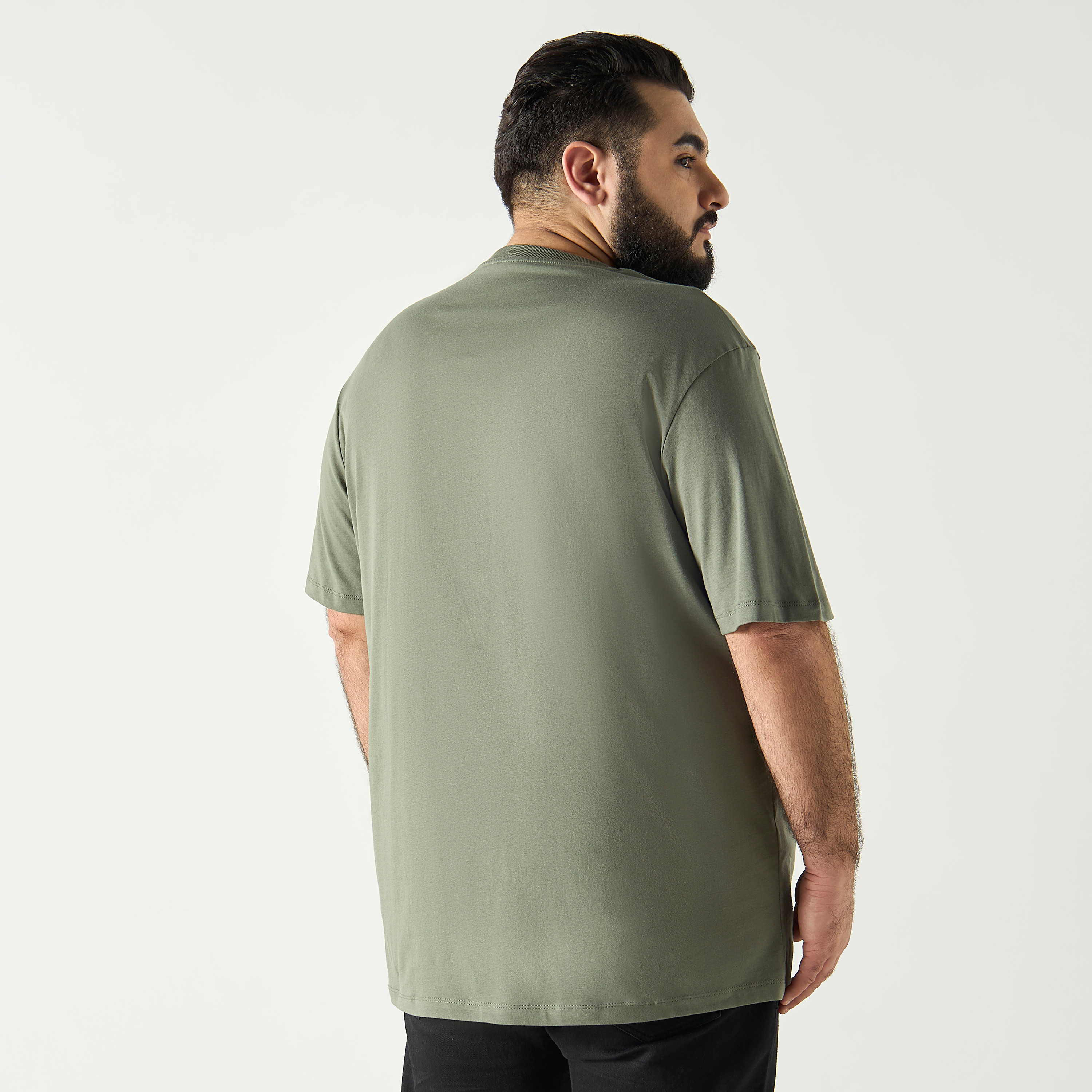Jack & Jones Plus Size Logo Crew Neck Short Sleeves T-Shirt-men-clothing-tshirtsandpolos-tshirts-image-3