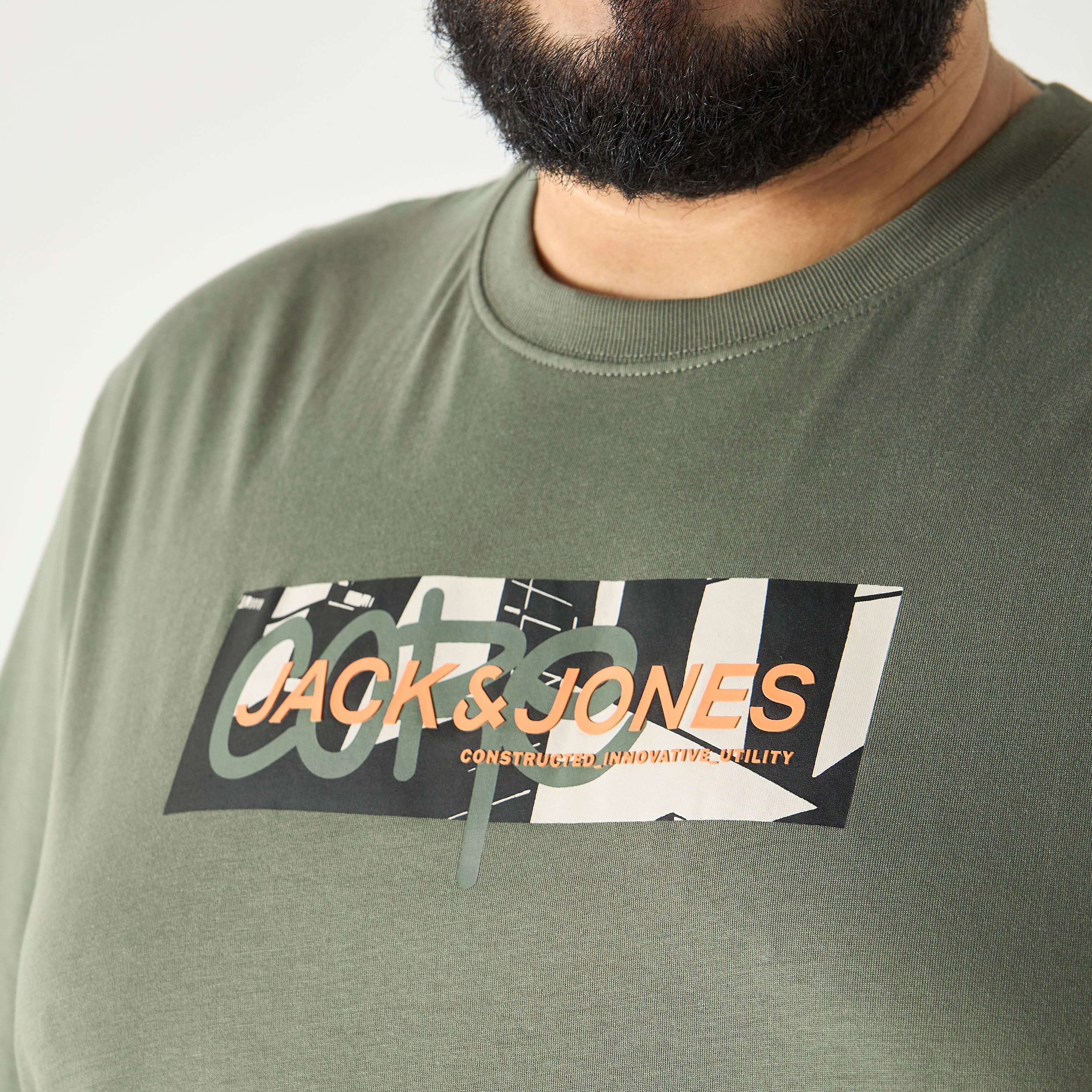 Jack & Jones Plus Size Logo Crew Neck Short Sleeves T-Shirt-men-clothing-tshirtsandpolos-tshirts-image-4