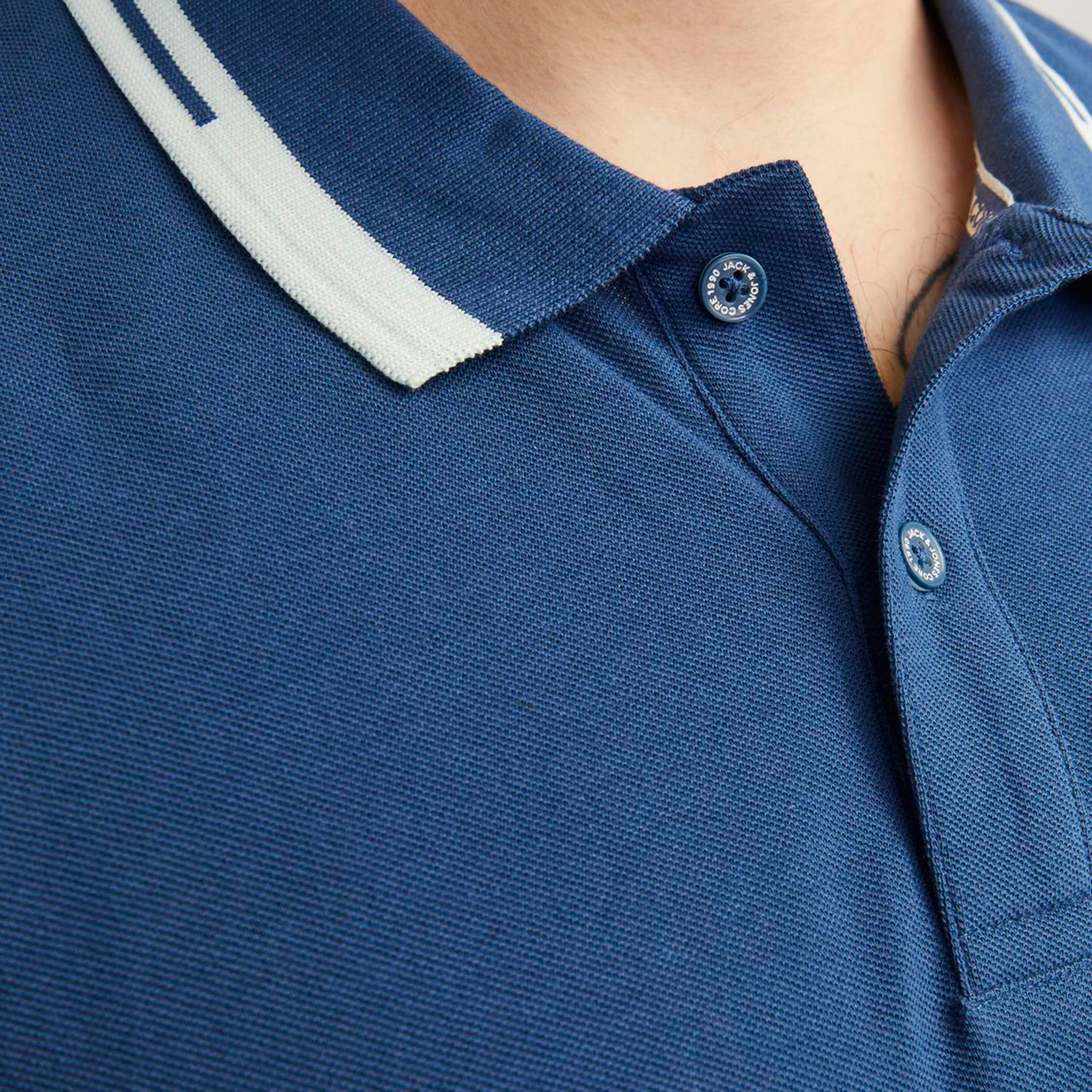 Jack & Jones Plus Size Plain Short Sleeves Polo T-Shirt-men-clothing-tshirtsandpolos-polos-image-3