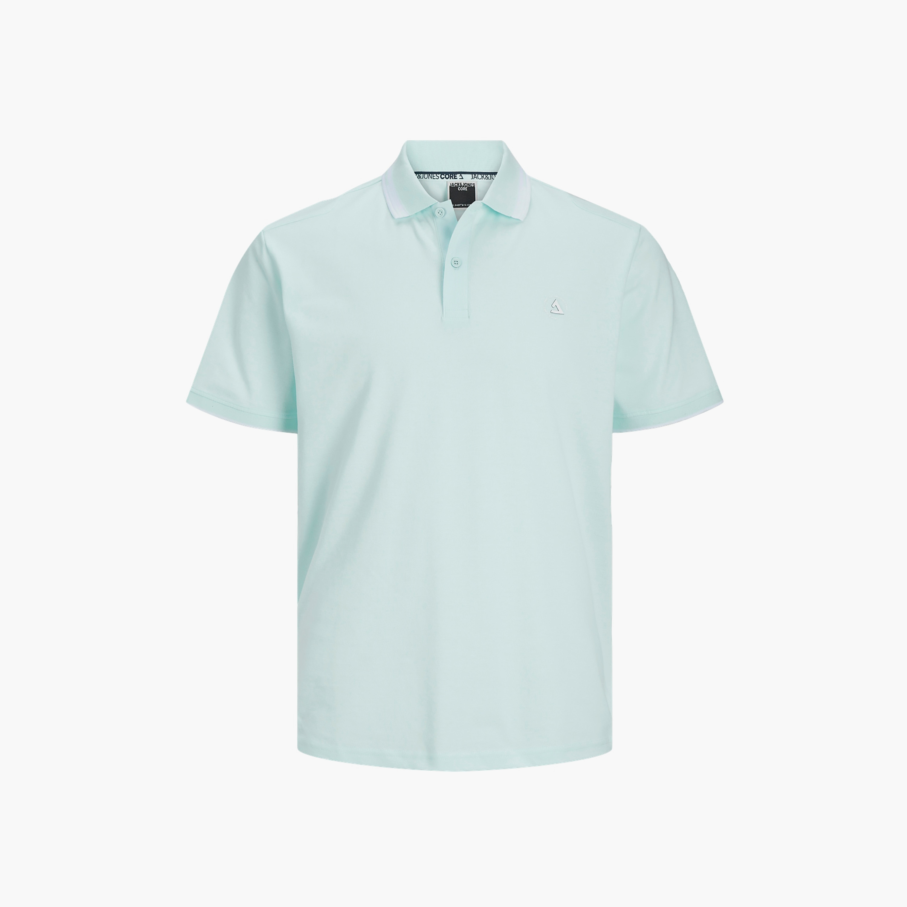 تي شيرت بولو رجالي بأكمام قصيرة سادة وياقة من جاك اند جونز-men-clothing-tshirtsandpolos-polos-image-2