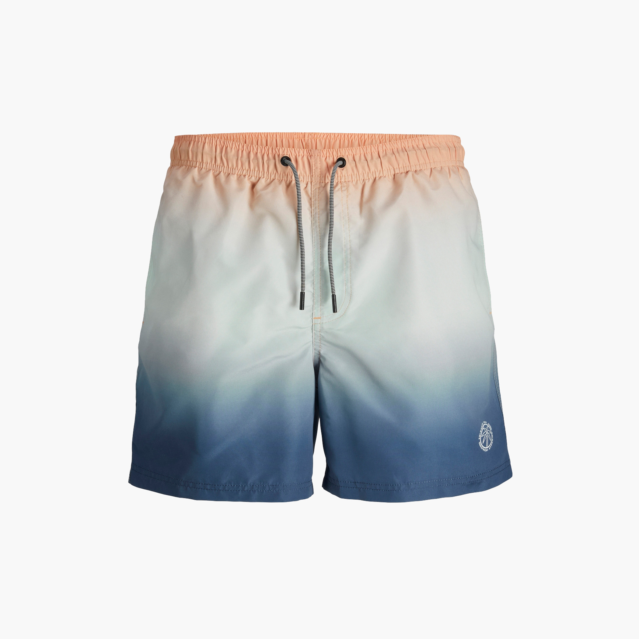 Jack & Jones Junior Ombre Print Swim Shorts with Pockets and Drawstring Closure-boys-clothing-bottoms-shorts-image-1