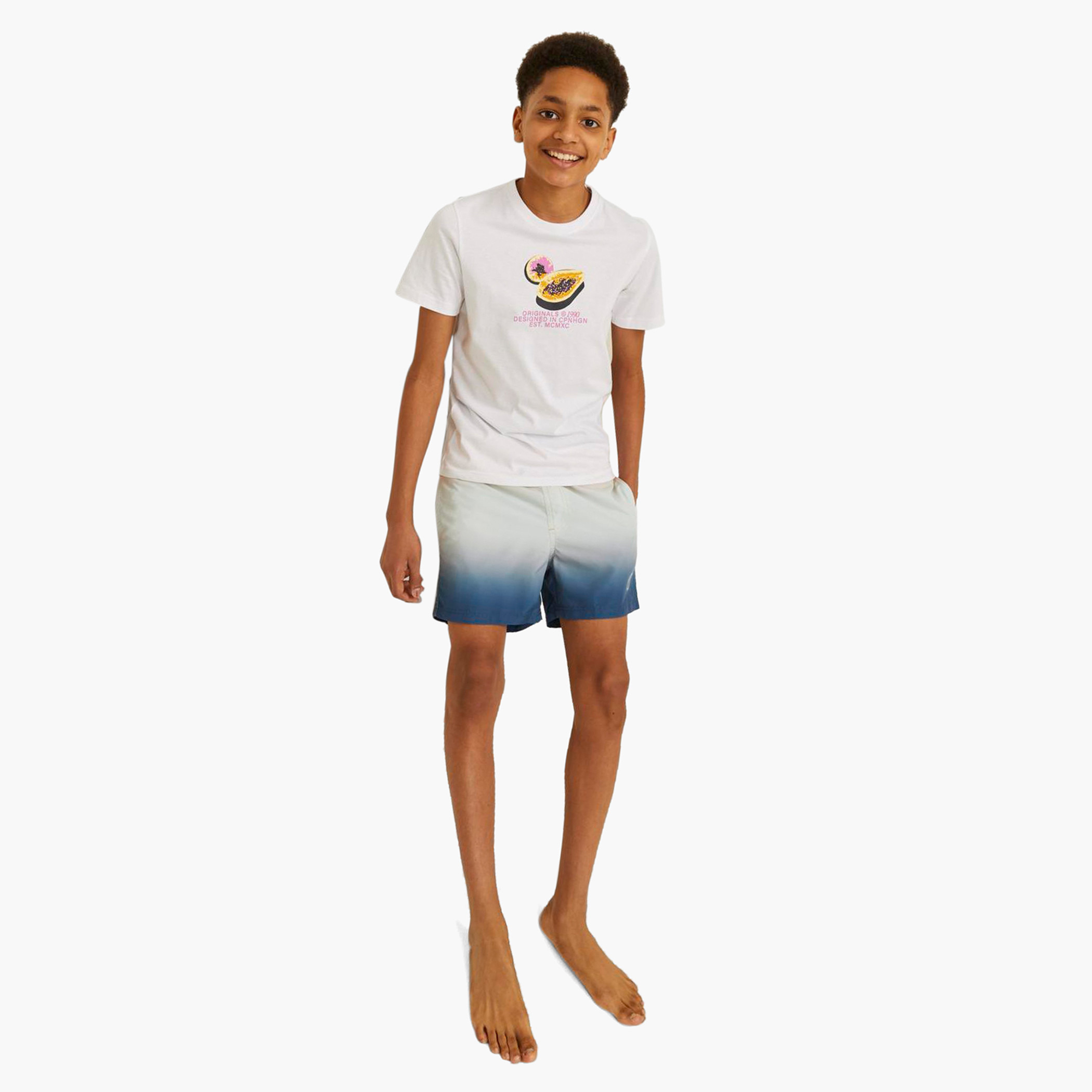Jack & Jones Junior Ombre Print Swim Shorts with Pockets and Drawstring Closure-boys-clothing-bottoms-shorts-image-4