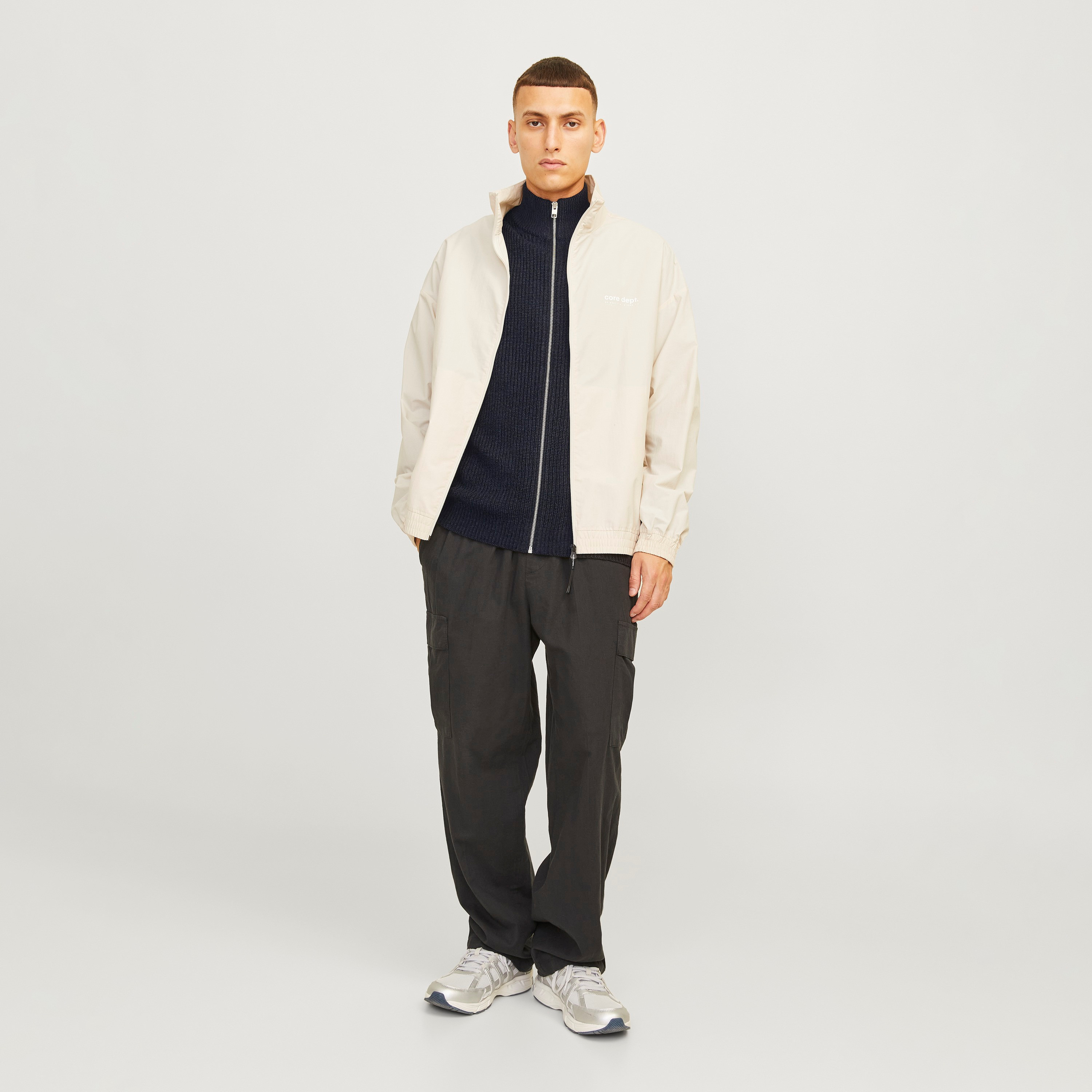 Jack & Jones Textured High Neck Long Sleeves Men's Knit Sweater-men-clothing-sweatersandpullovers-image-2
