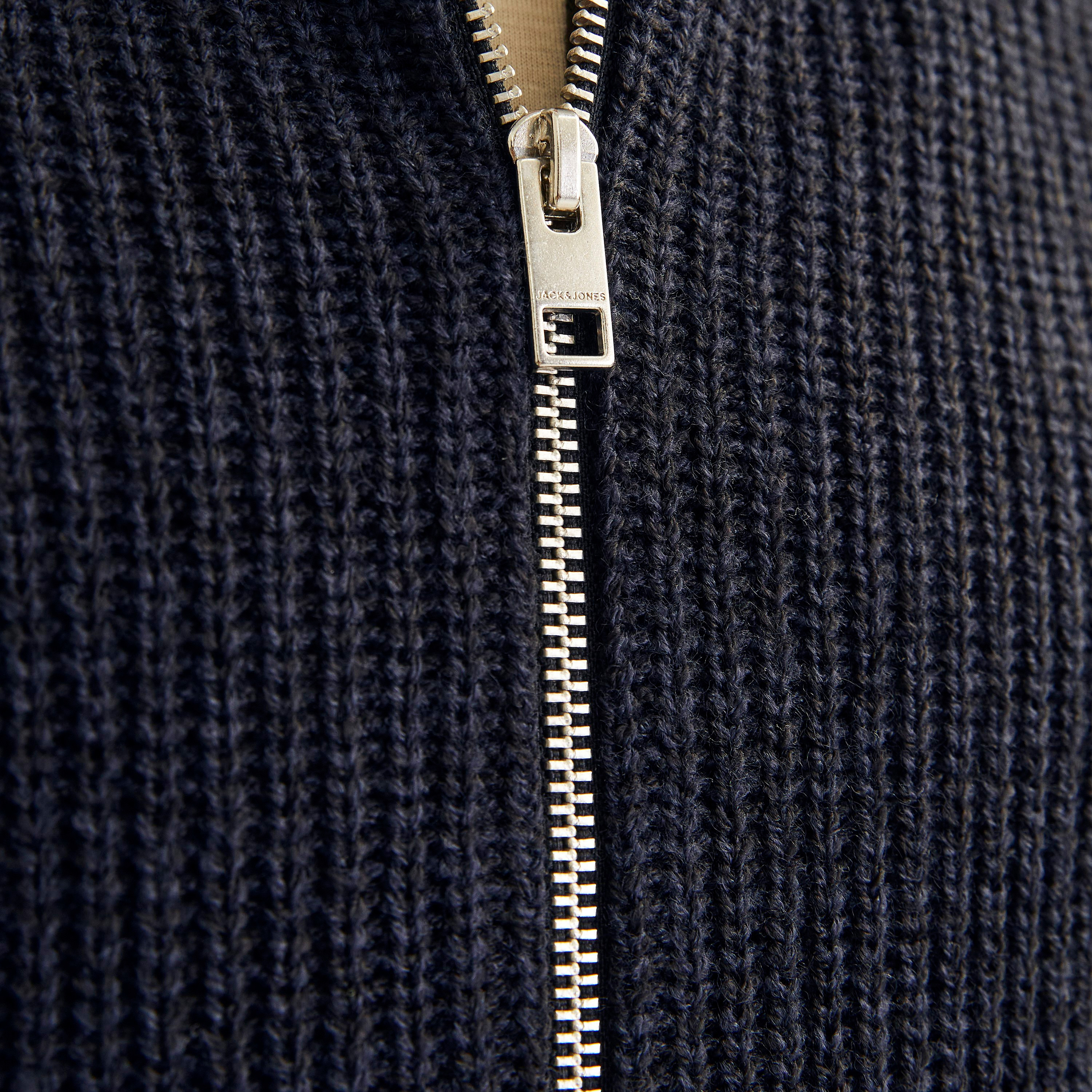 Jack & Jones Textured High Neck Long Sleeves Men's Knit Sweater-men-clothing-sweatersandpullovers-image-3