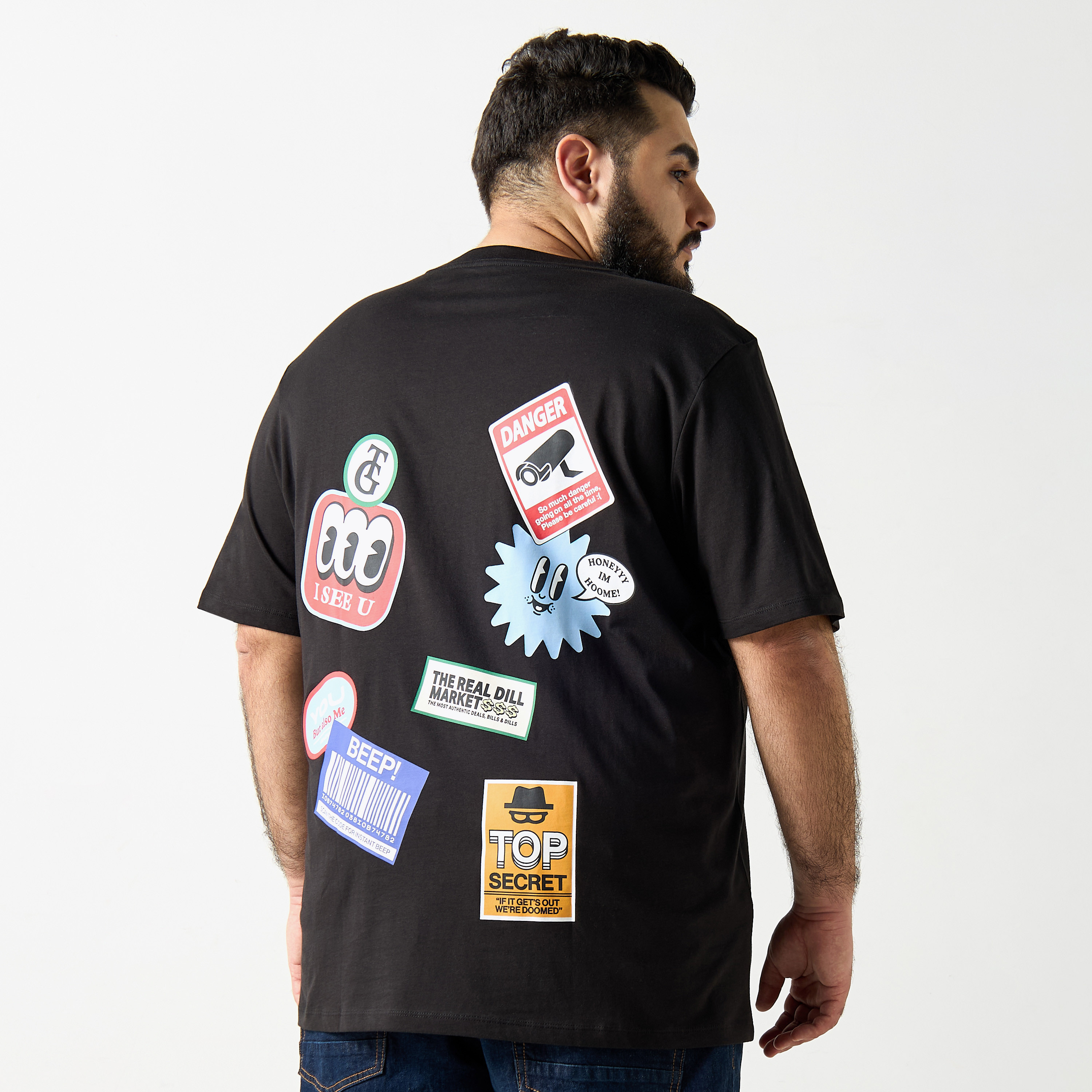 Jack & Jones Plus Size Graphic Crew Neck Short Sleeves T-Shirt-men-clothing-tshirtsandpolos-tshirts-image-1