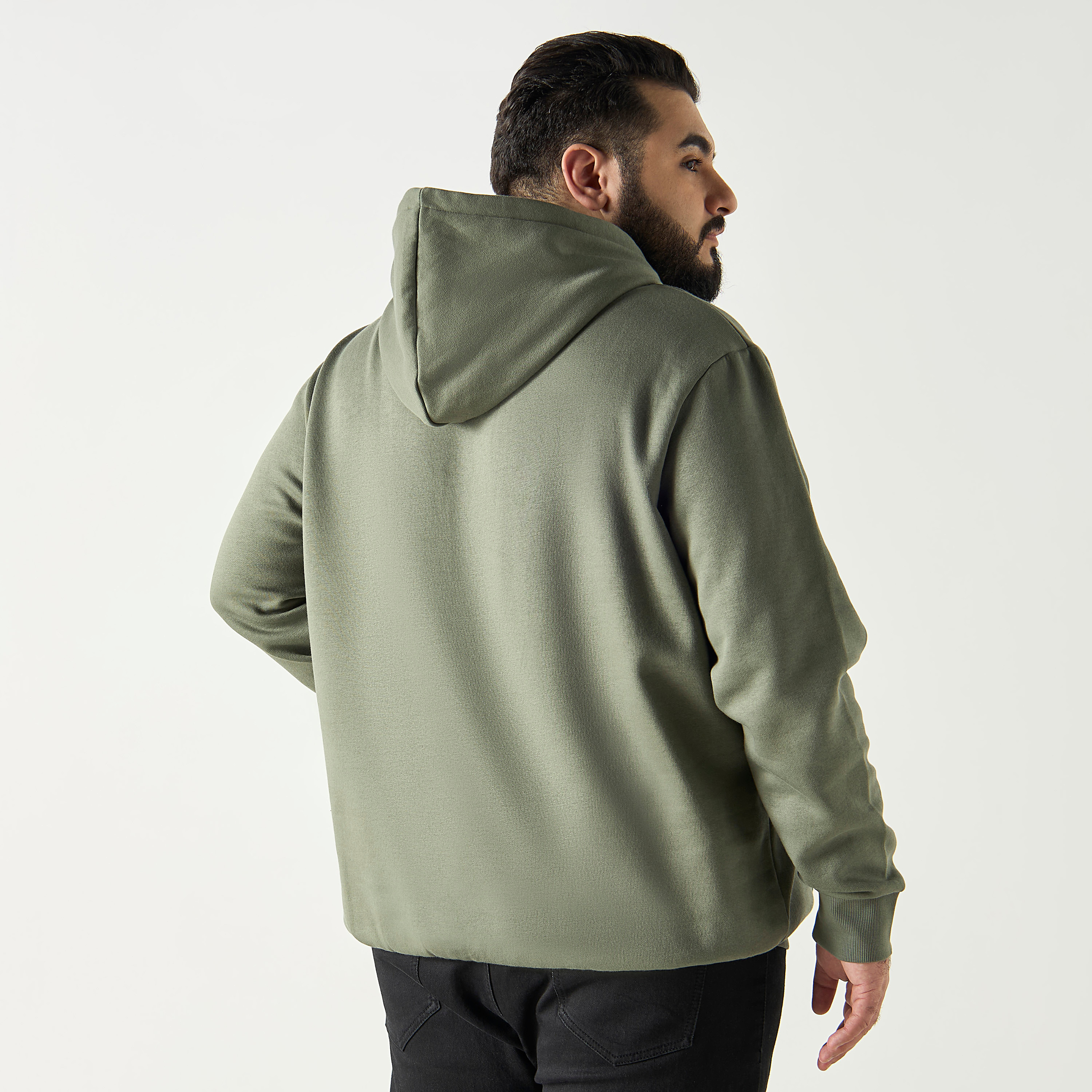 Jack & Jones Plus Size Logo Print Hoodie with Kangaroo Pocket-men-winterwear-hoodiesandsweatshirts-image-7