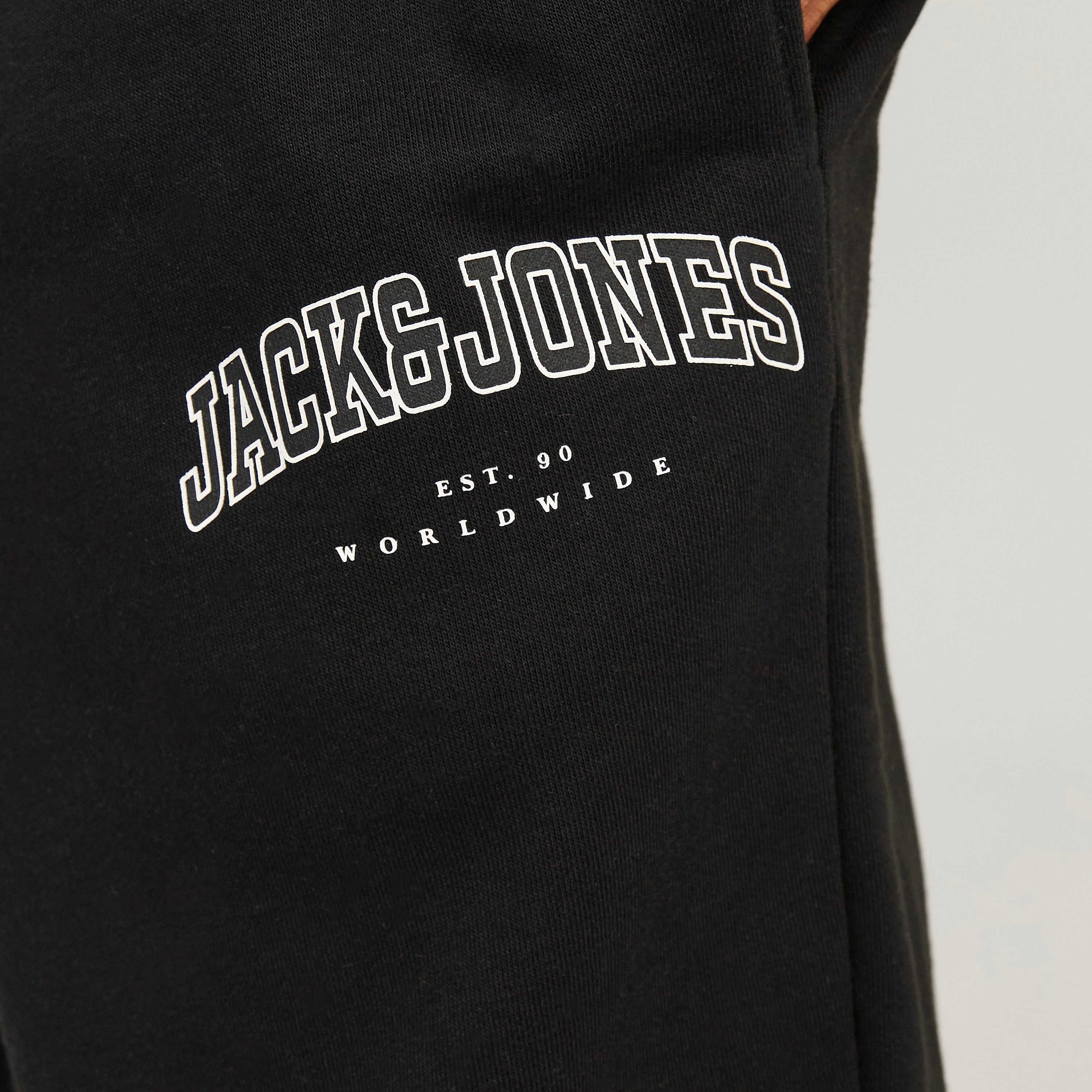 Jack & Jones Logo Mid-Rise Elasticated and Drawstring Waistband Men's Jogger-men-clothing-bottoms-joggers-image-3